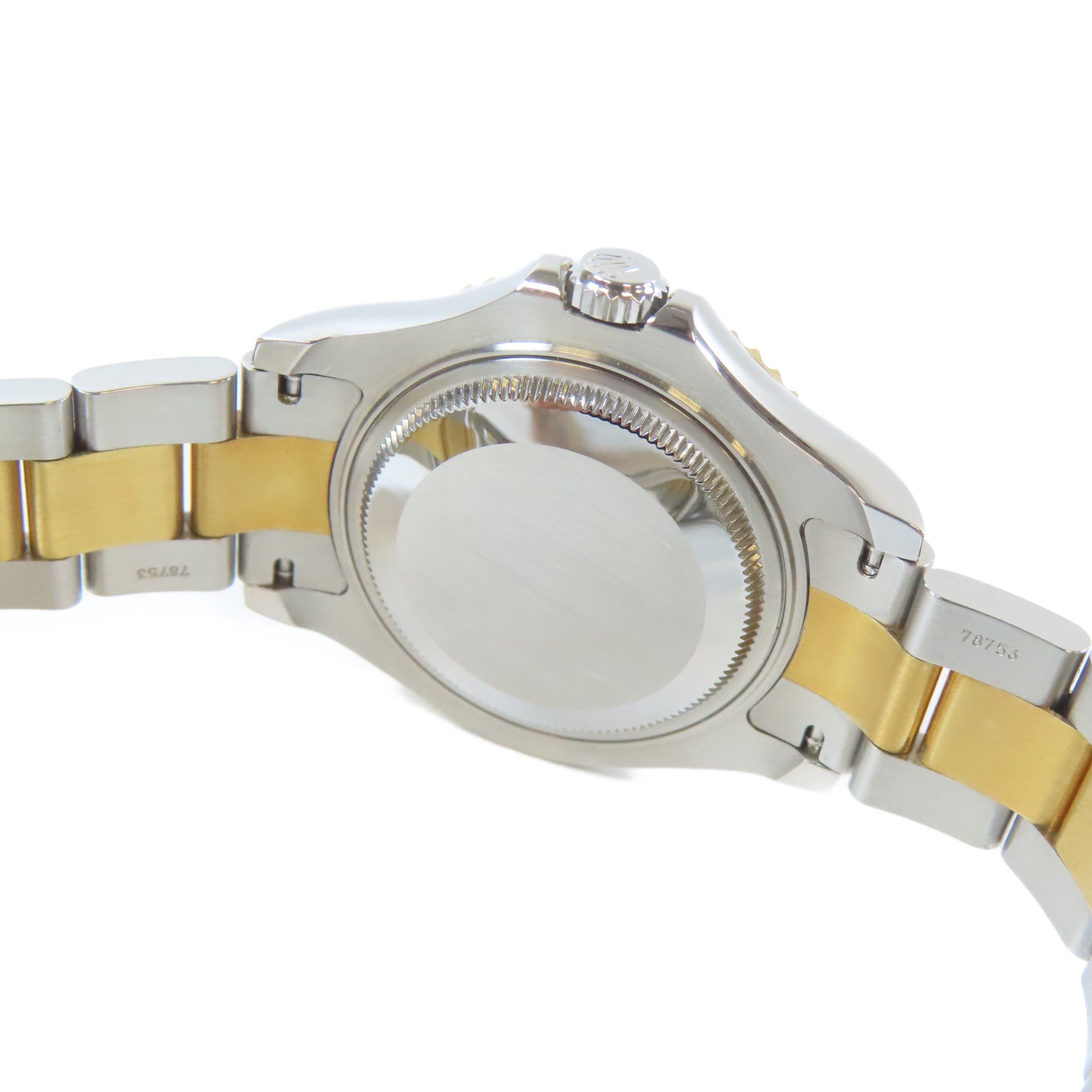 ROLEX 18K黃金/不鏽鋼Yacht Master Automatic Watch自動機芯手錶白色#16.5cm