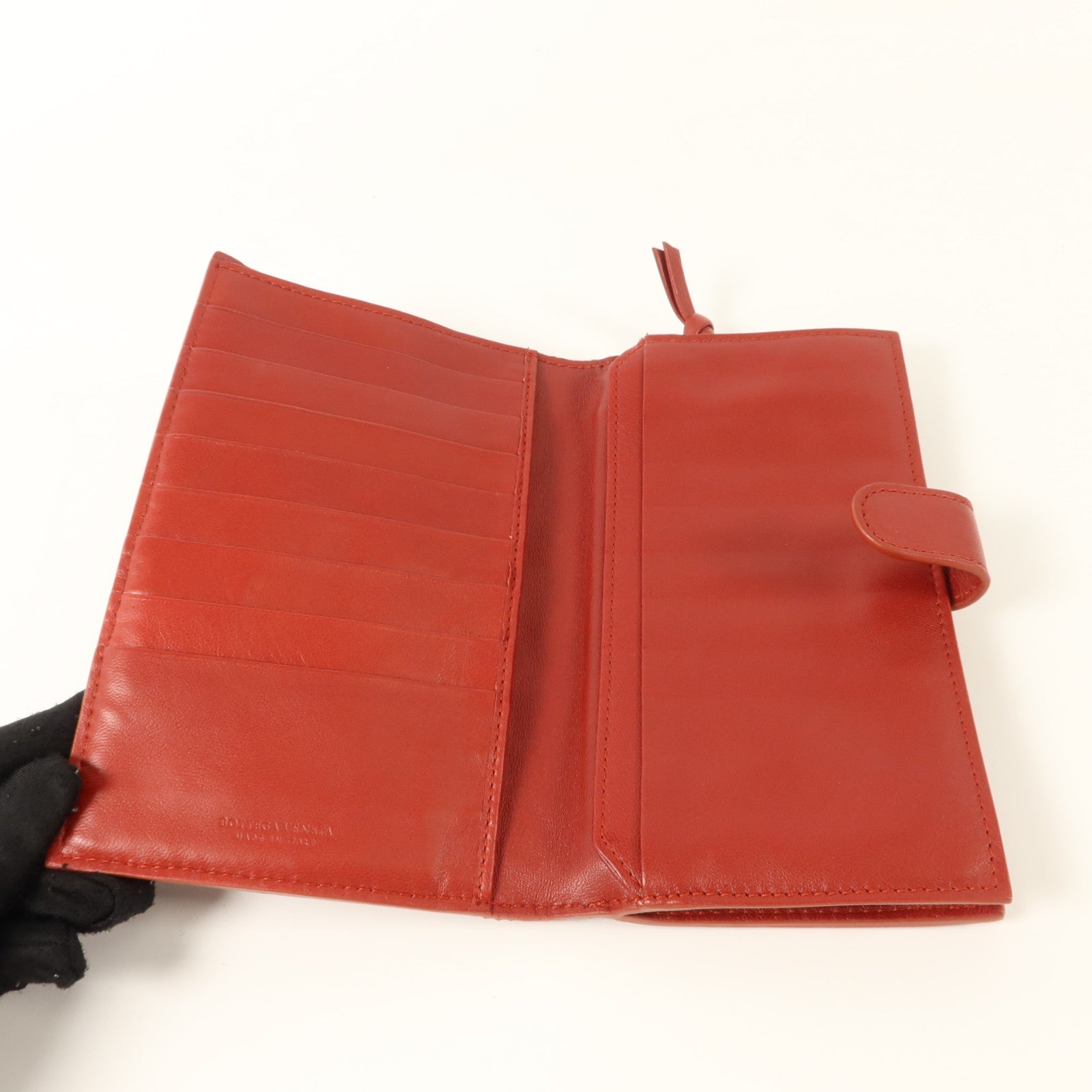 BOTTEGA VENETA 織紋皮革Long Bifold Wallet長錢包