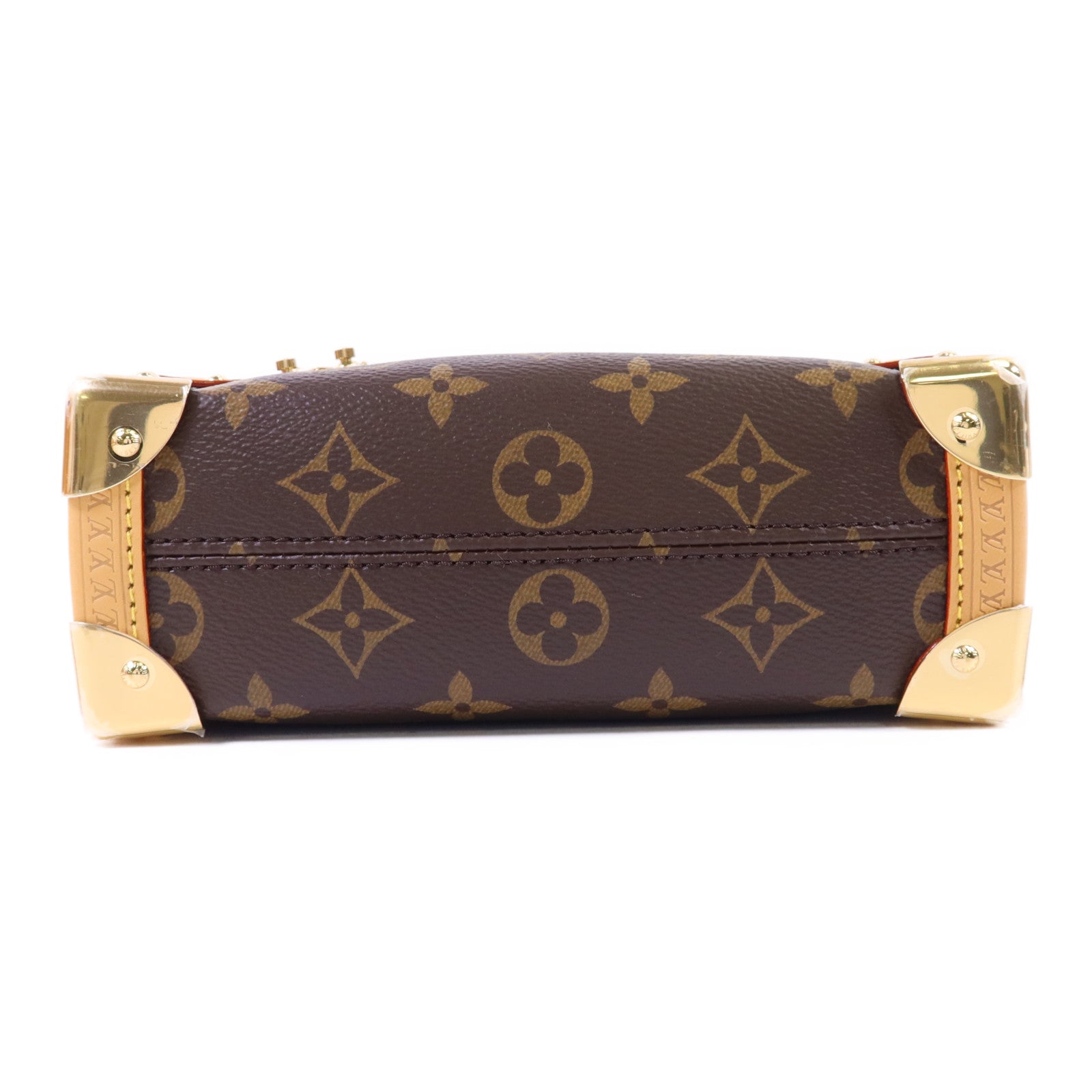 LOUIS VUITTON Monogram Side Trunk PM金扣手挽肩背兩用袋