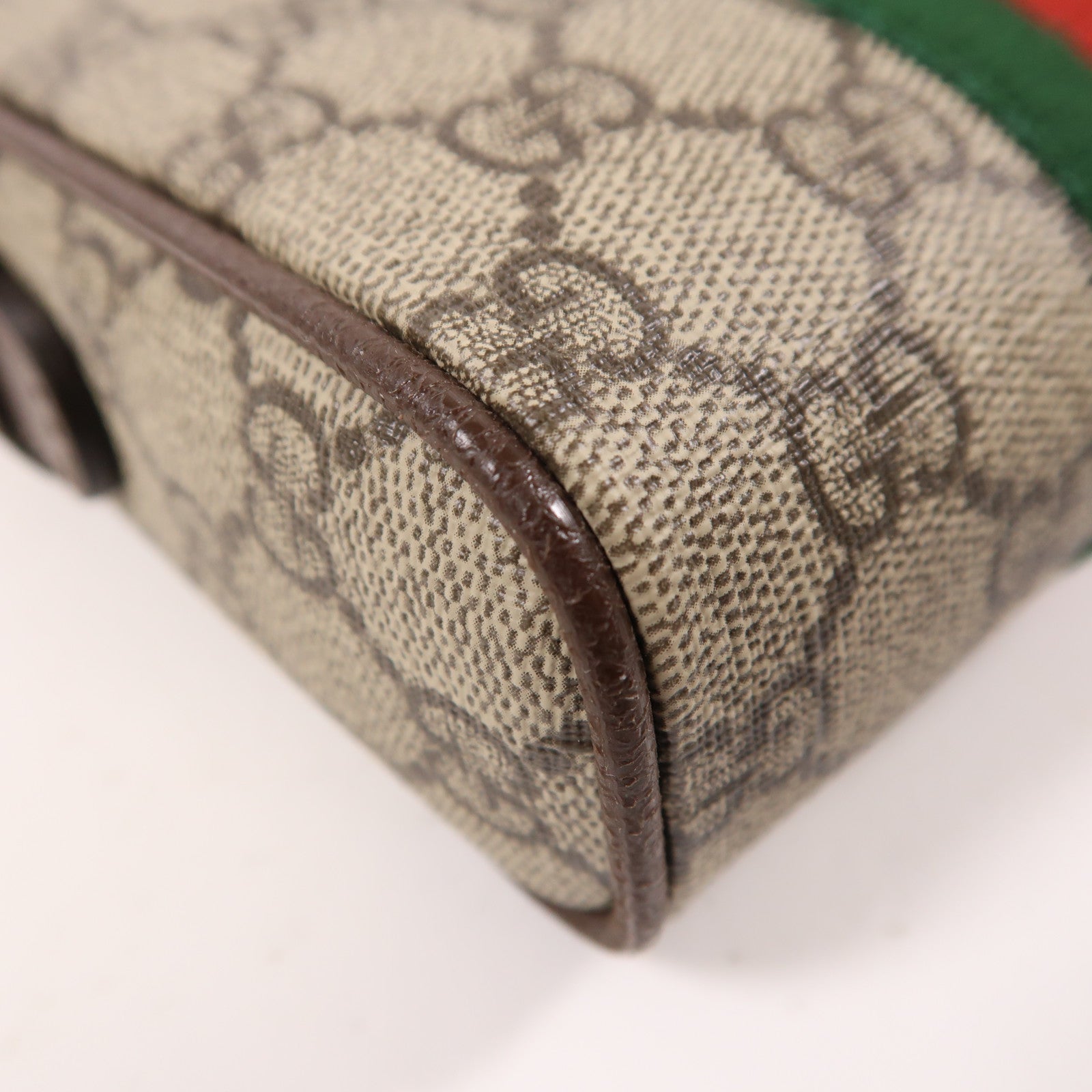 GUCCI 塗層帆布Ophidia GG金扣肩背袋