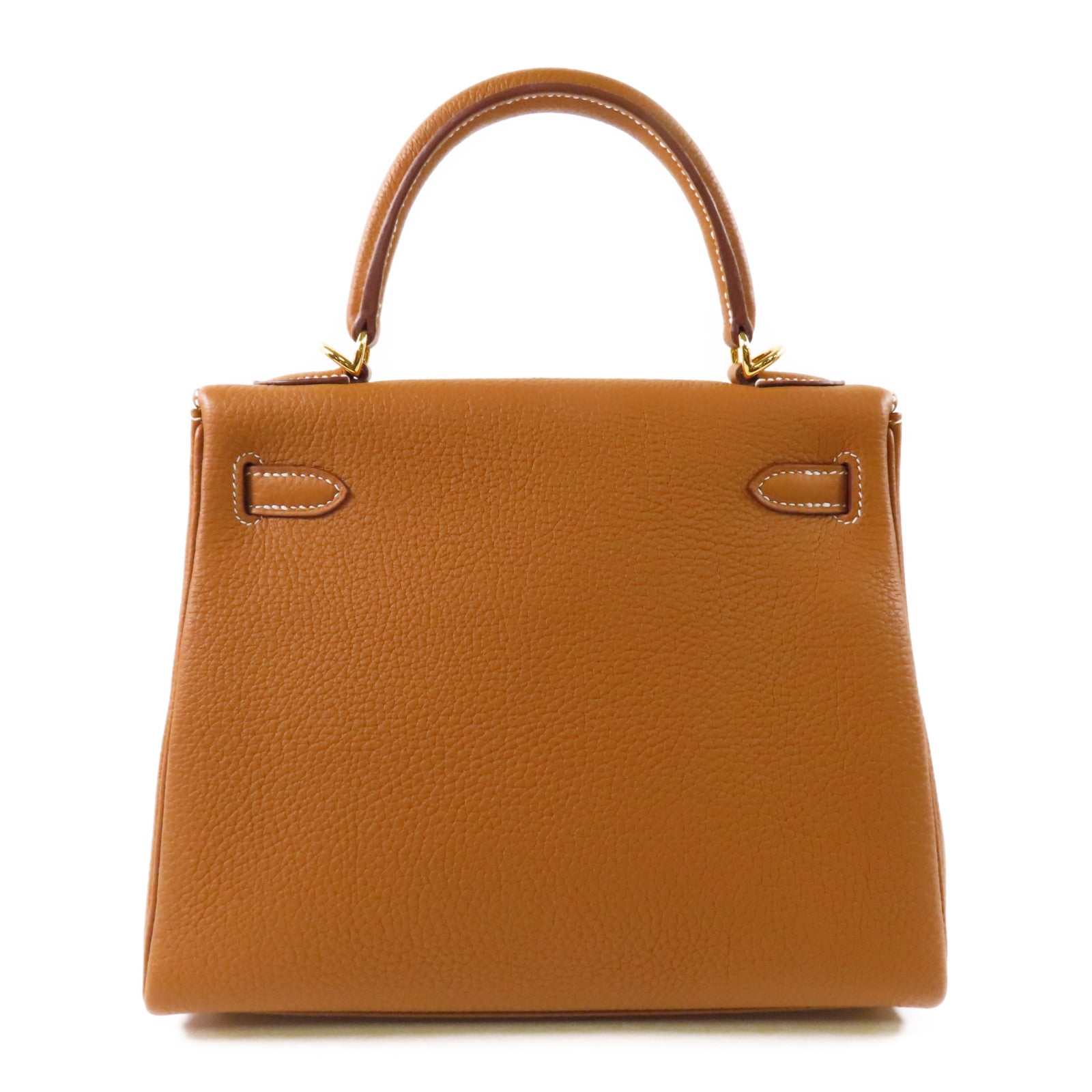 HERMES 【激減優惠】Togo皮革Kelly 25金扣手挽肩背兩用袋Gold