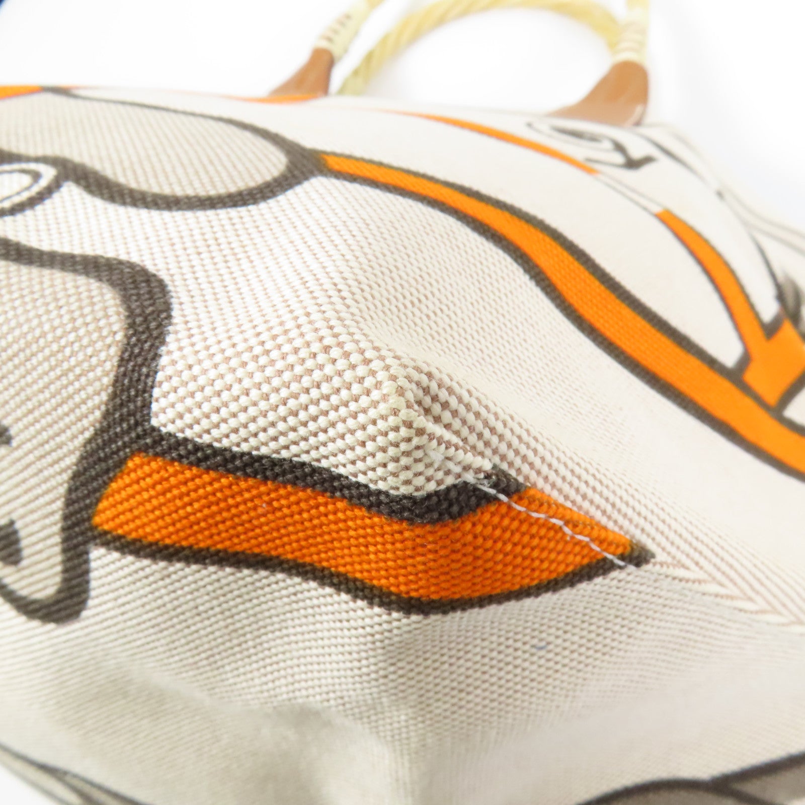 HERMES 帆布Steeple 28肩背袋