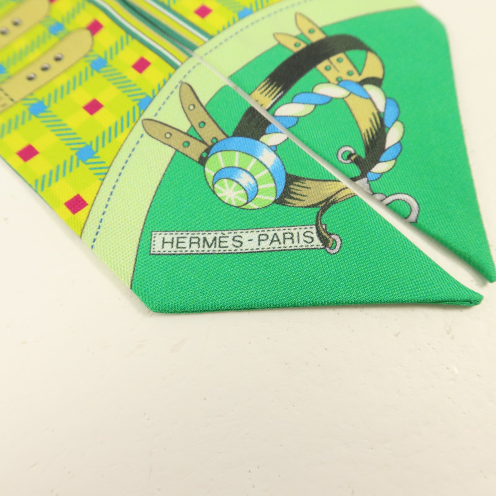 HERMES 絲質Twilly絲巾