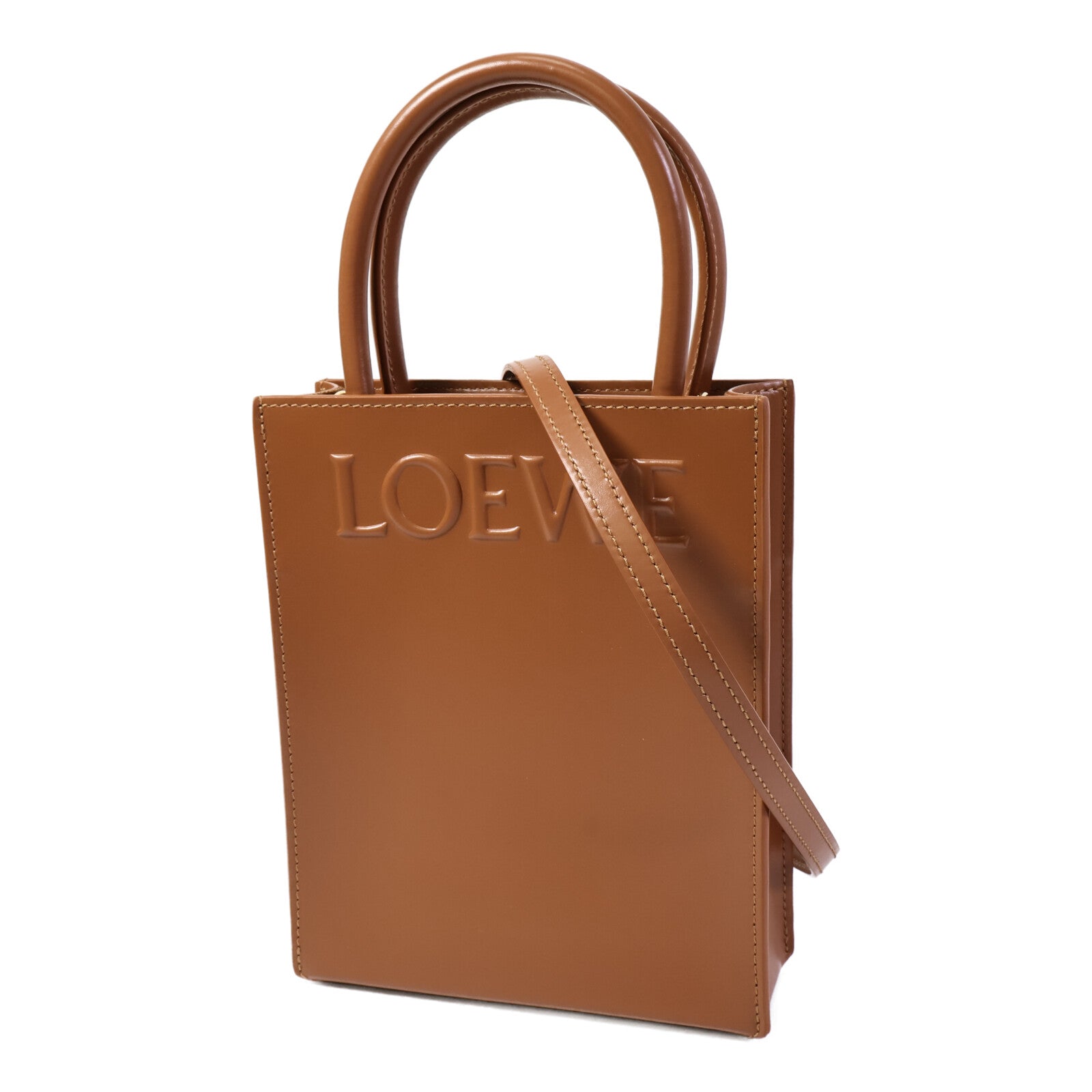 LOEWE 牛皮皮革Standard A5 Tote Bag手挽肩背兩用袋