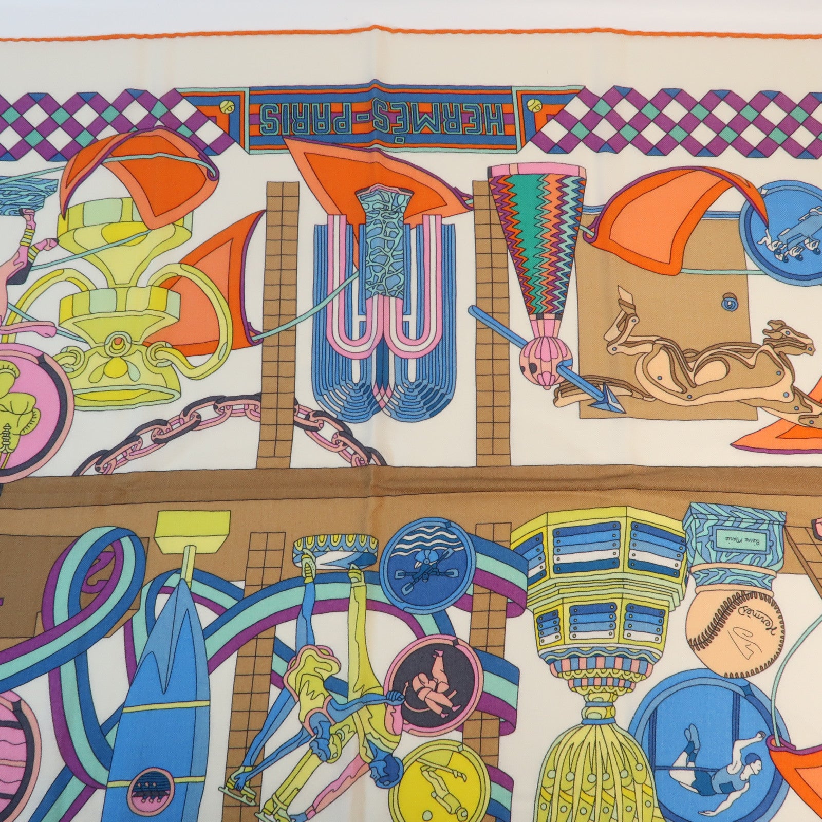 HERMES 【激減優惠】羊絨Scarf圍巾Multicolor