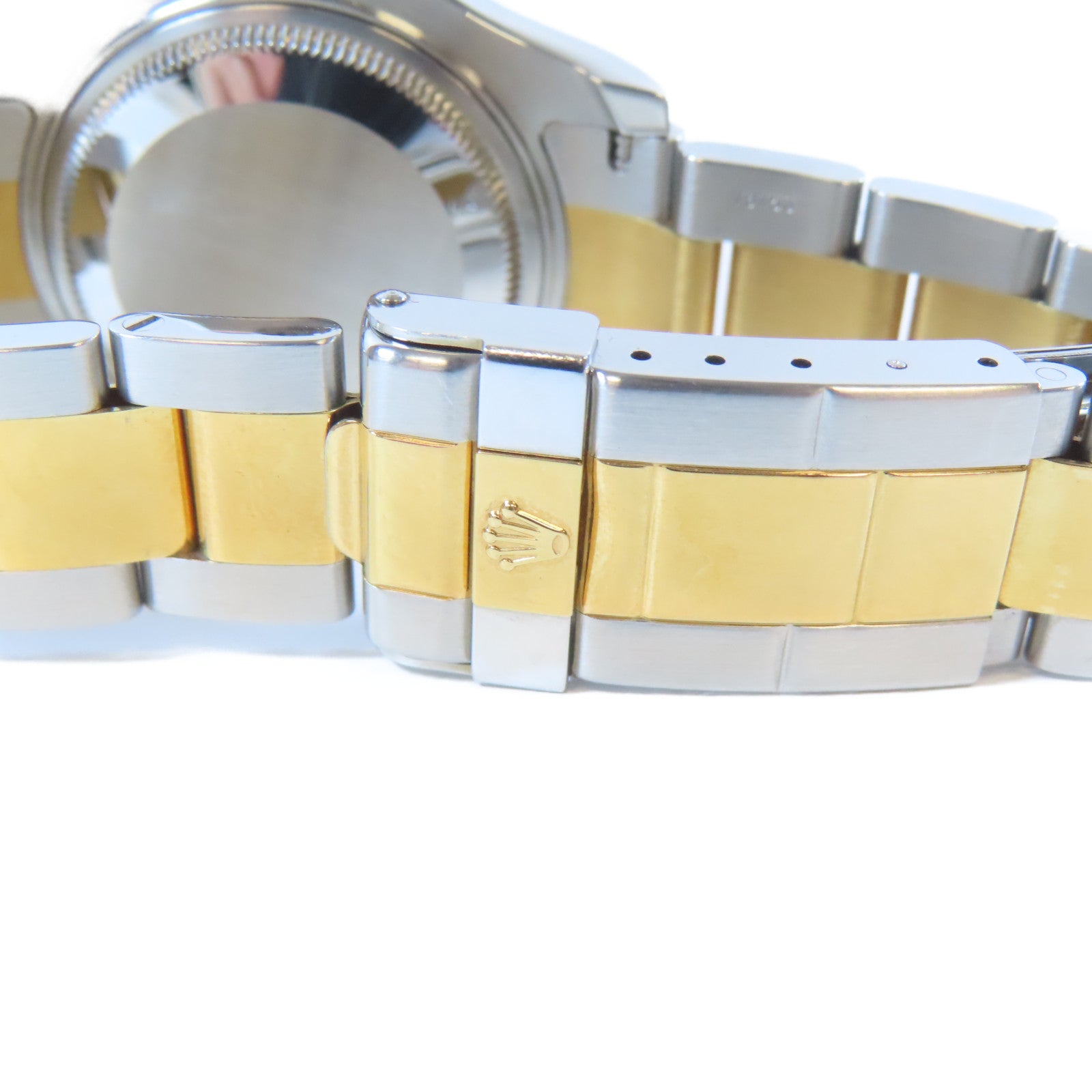 ROLEX 18K黃金/不鏽鋼Yacht Master Automatic Watch自動機芯手錶白色#16.5cm