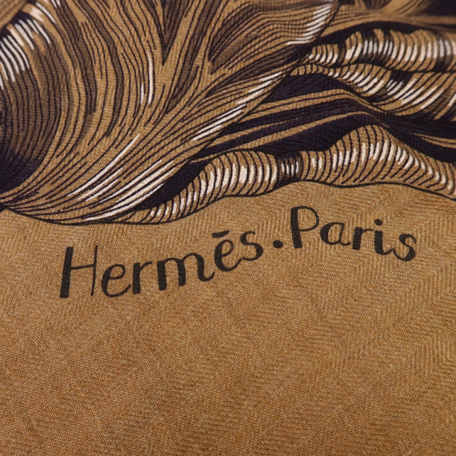 HERMES 羊絨/絲質Scarf絲巾