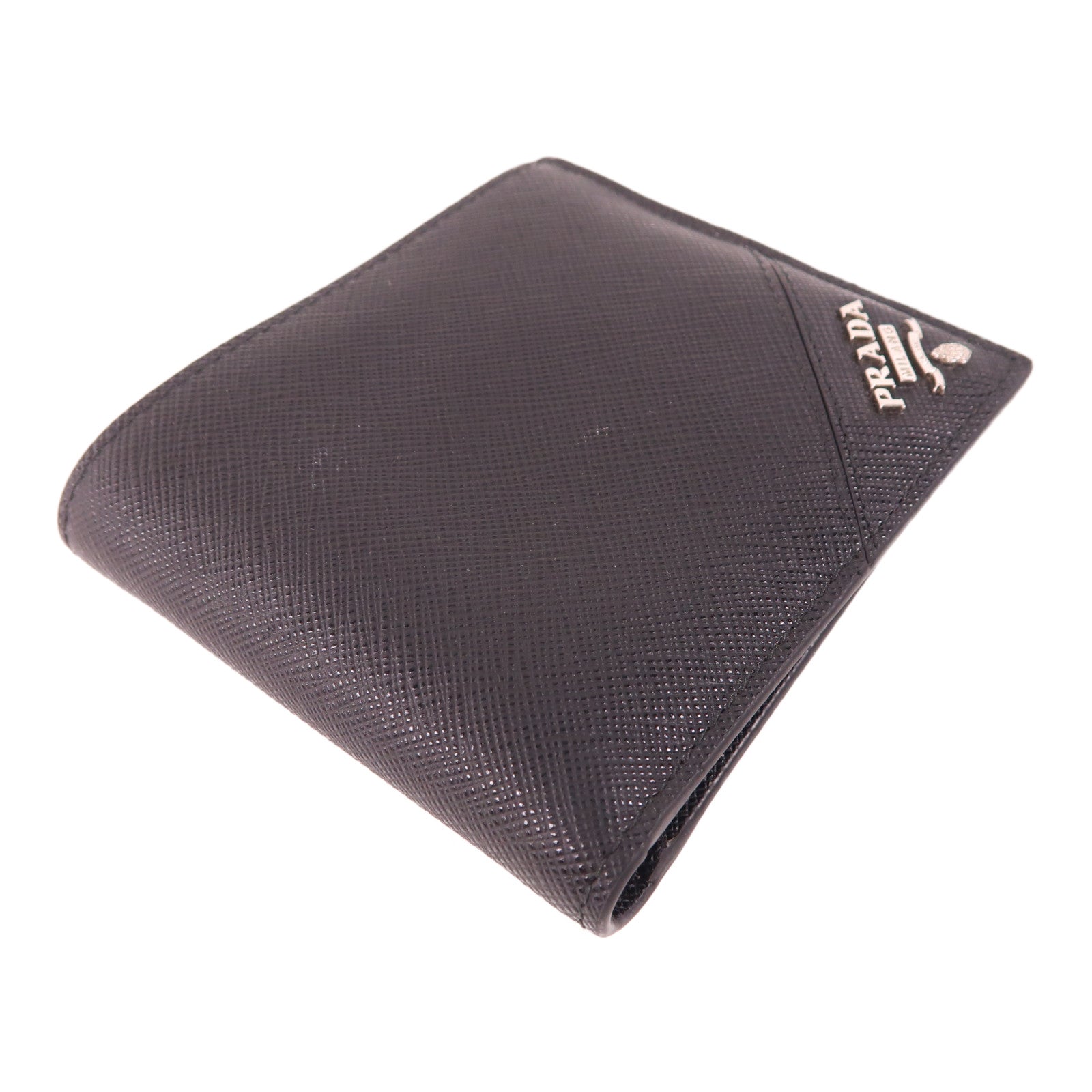 PRADA 牛皮皮革Wallet銀扣錢包