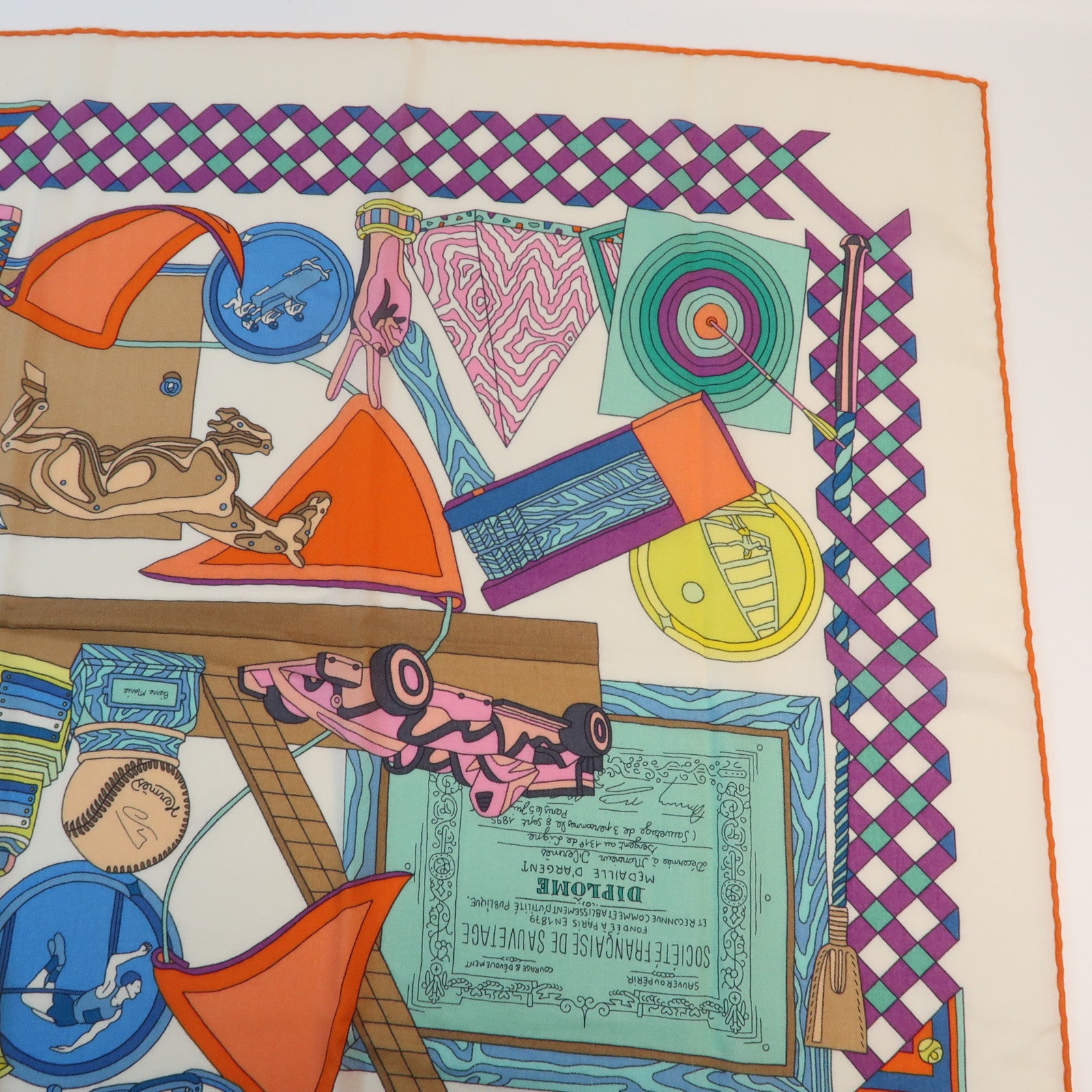 HERMES 【激減優惠】羊絨Scarf圍巾Multicolor