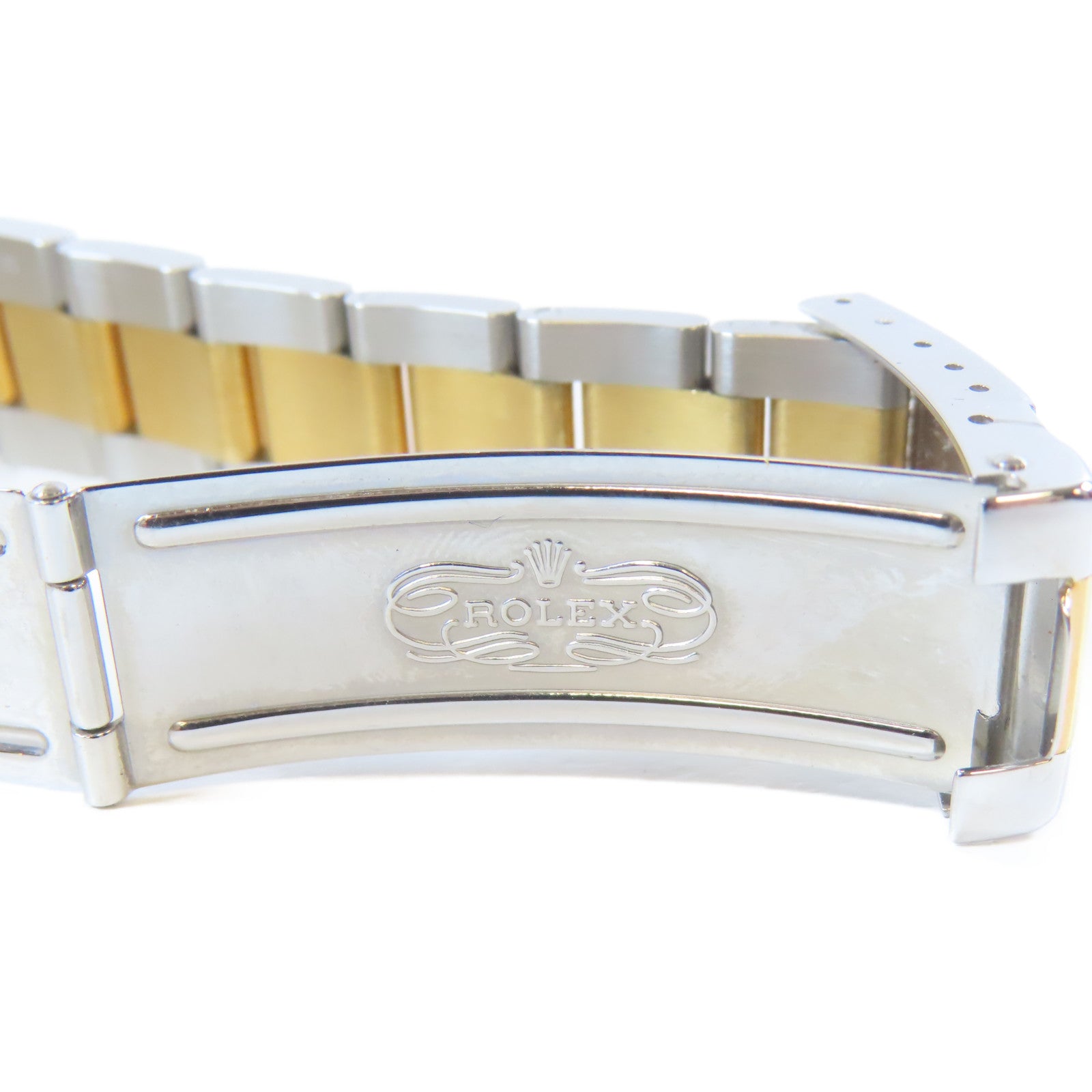 ROLEX 18K黃金/不鏽鋼Yacht Master Automatic Watch自動機芯手錶白色#16.5cm