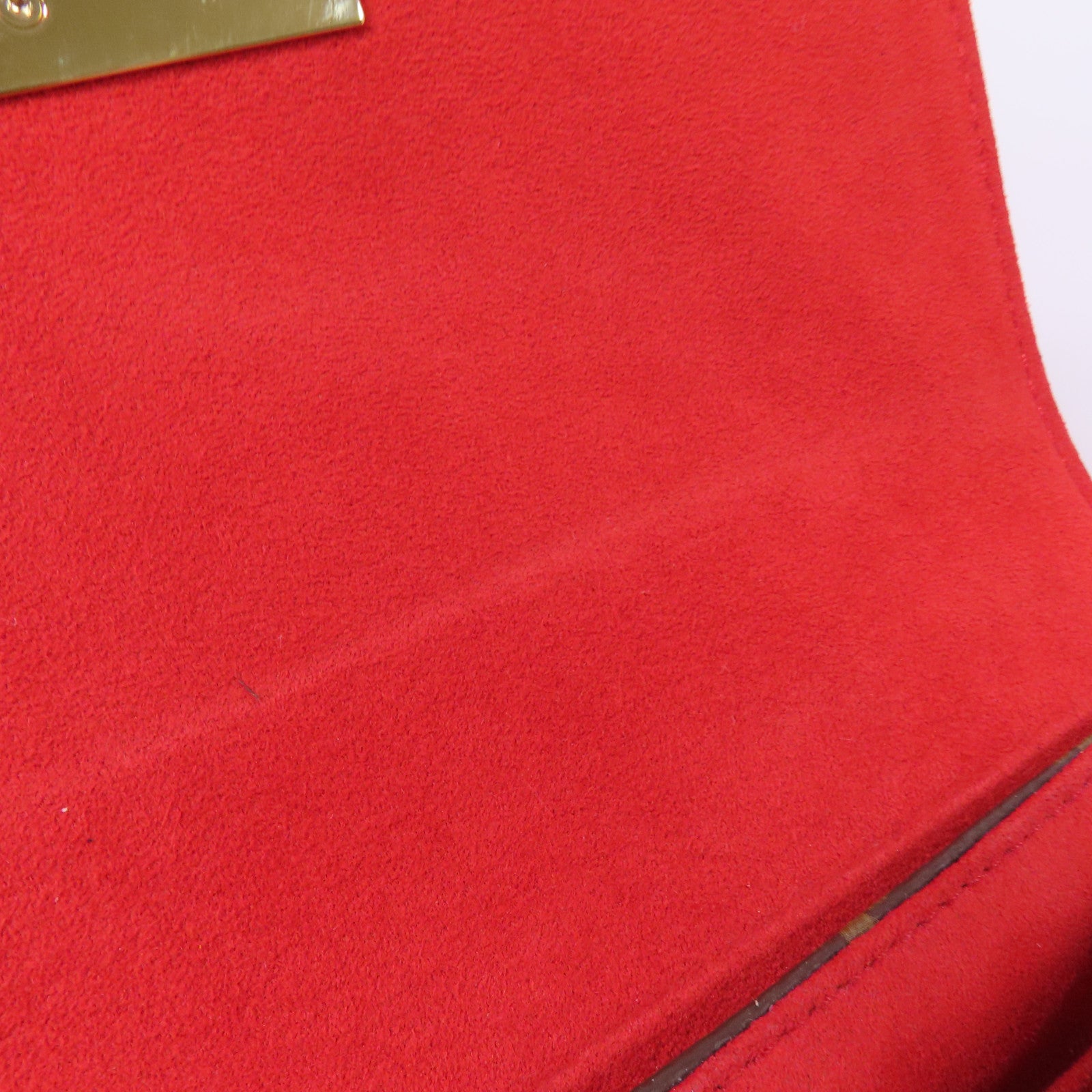 LOUIS VUITTON Monogram Locky BB金扣手挽肩背棕色/紅色