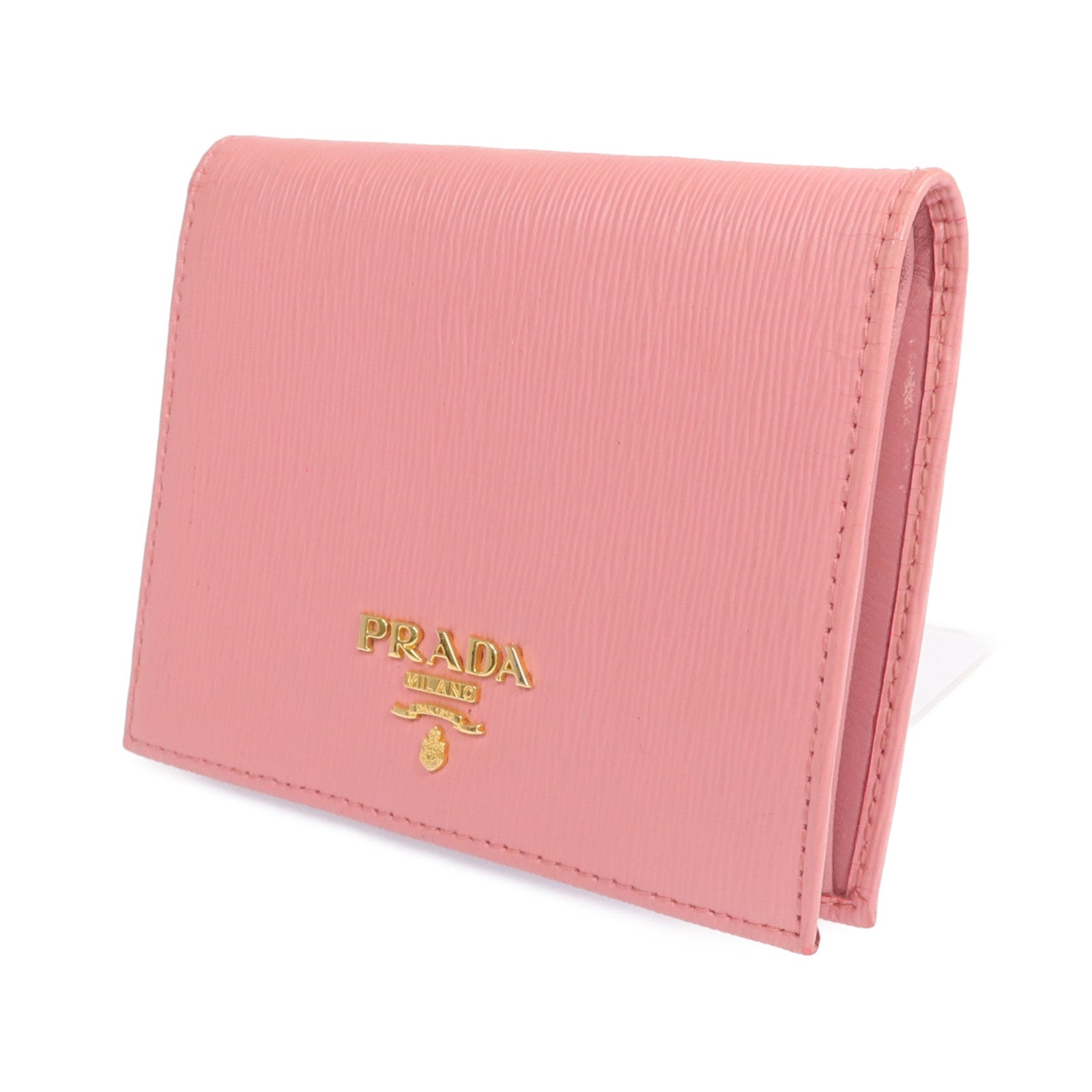 PRADA 牛皮皮革Wallet金扣錢包