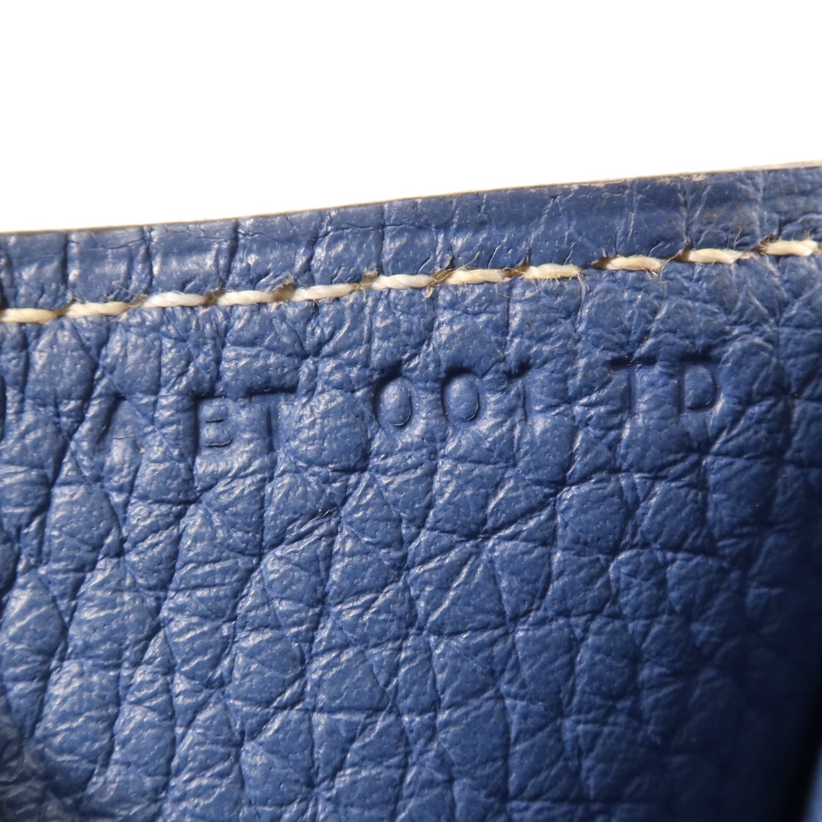 HERMES Clemence皮革Halzan 31銀扣手挽肩背兩用袋Bleu Agate