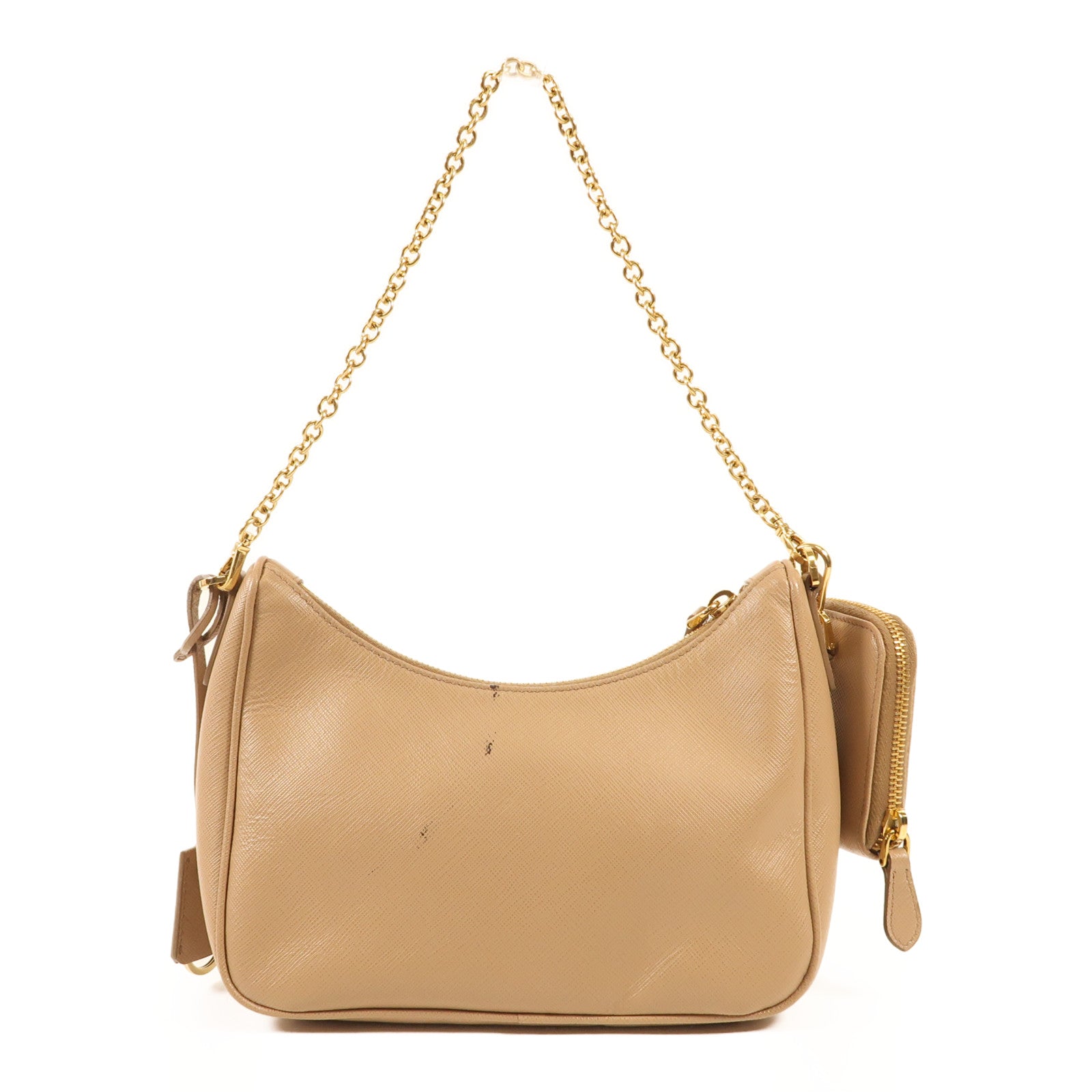 PRADA Saffiano皮革Re-Edition 2005金扣肩背袋