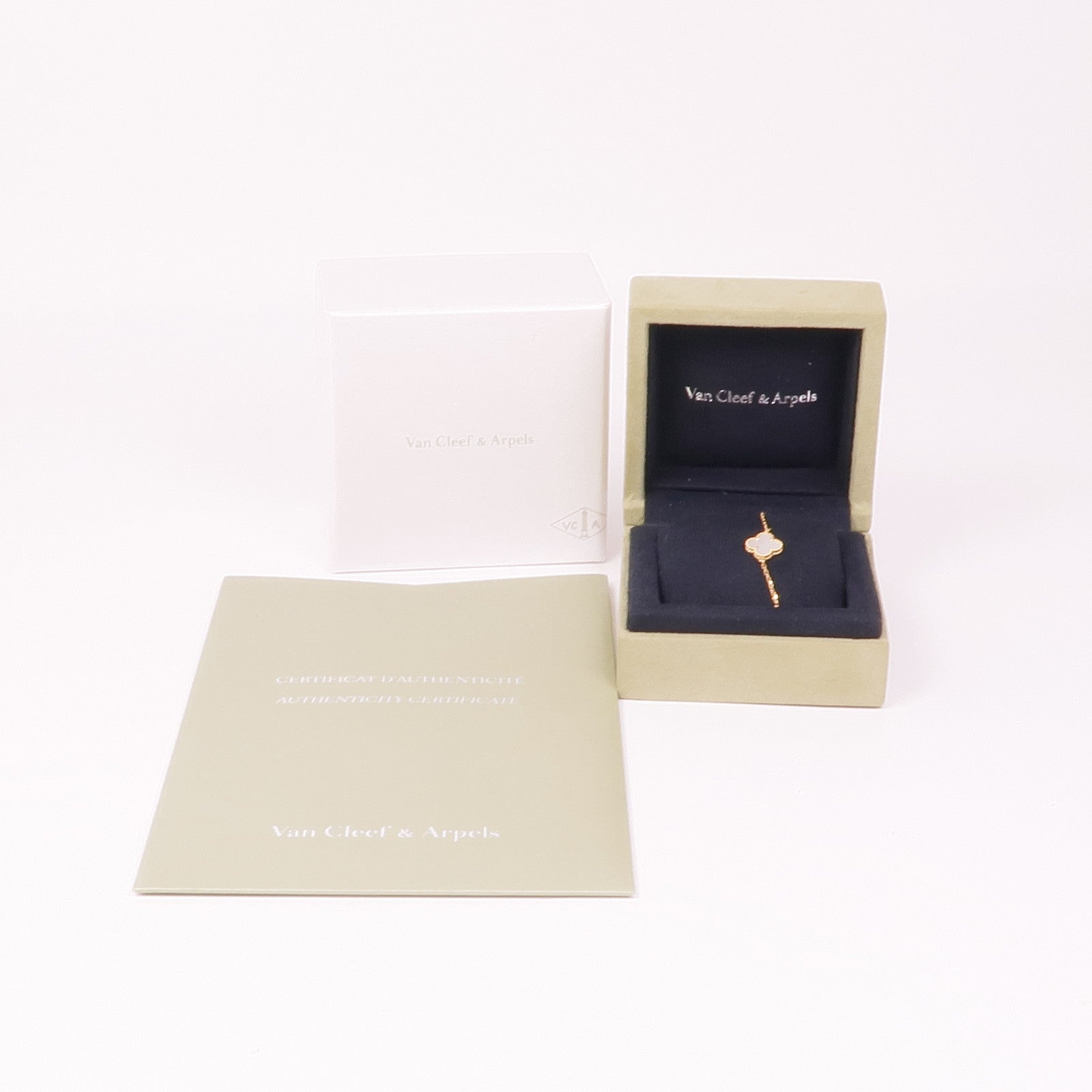Van Cleef & Arpels 18K黃金/珍珠母貝Sweet Alhambra手鏈