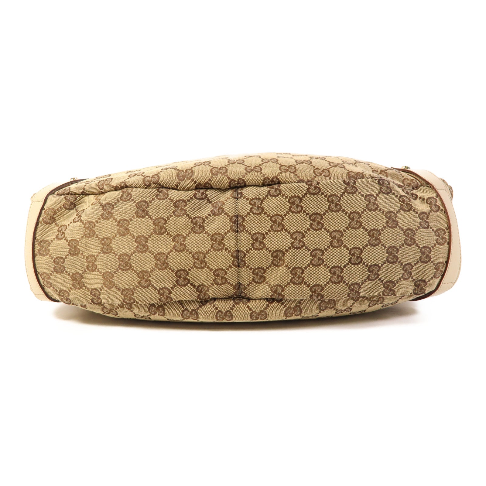 GUCCI 帆布Shoulder Bag銀扣肩背袋