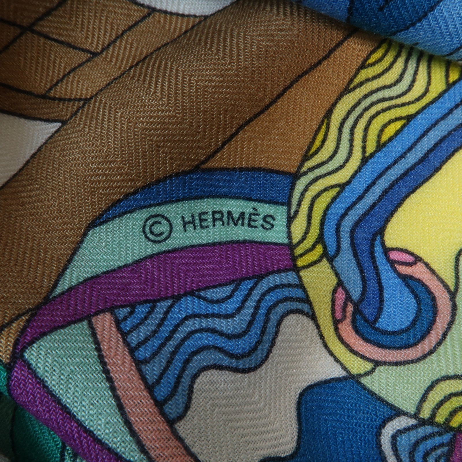 HERMES 【激減優惠】羊絨Scarf圍巾Multicolor