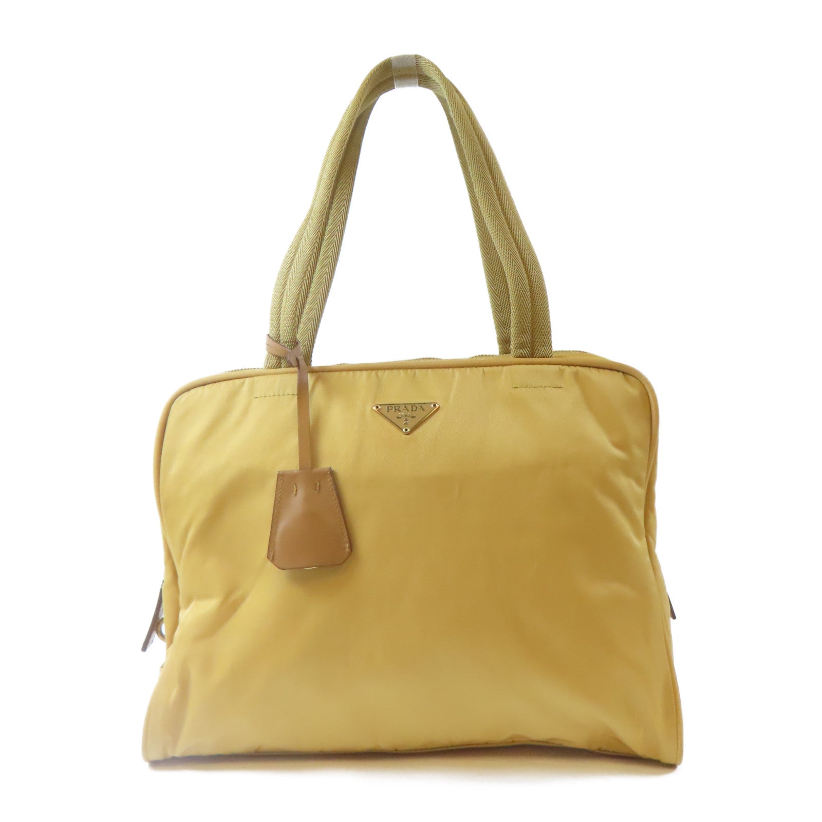 PRADA 【激減優惠】尼龍Shoulder Bag金扣肩背袋金黃色