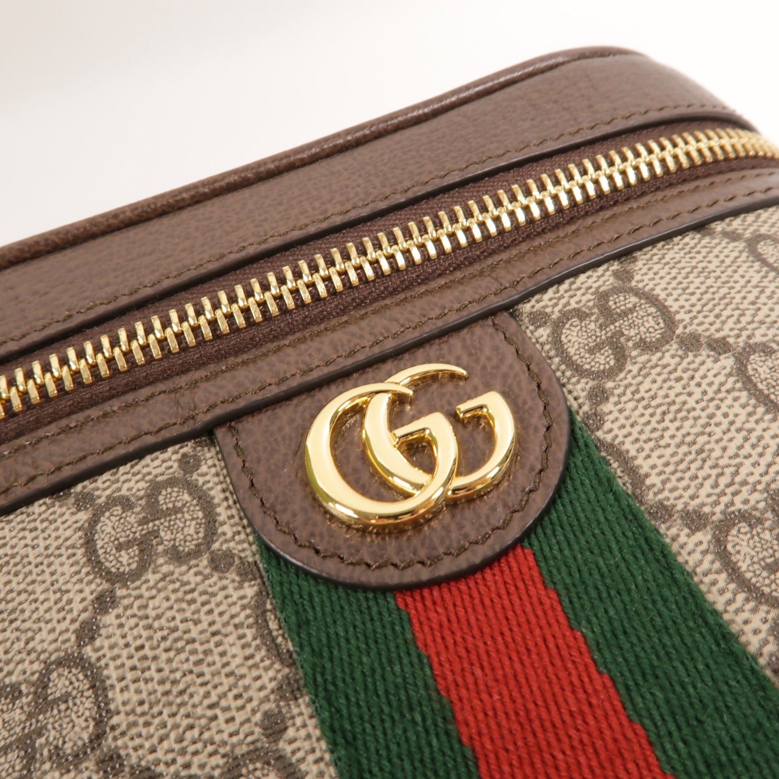 GUCCI 塗層帆布GG Supreme Ophidia腰包/鏈帶肩背袋