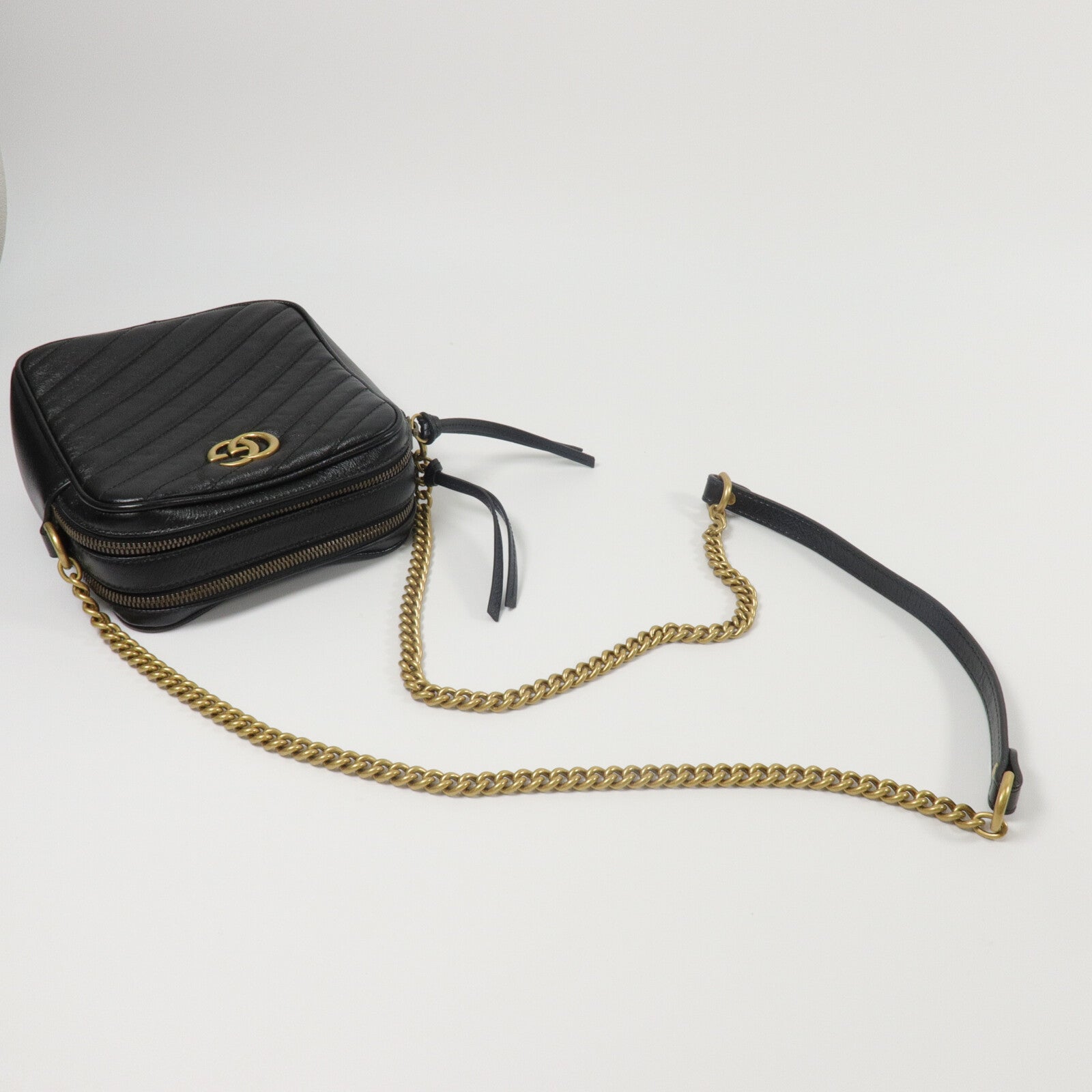 GUCCI 牛皮皮革GG Marmont肩背袋
