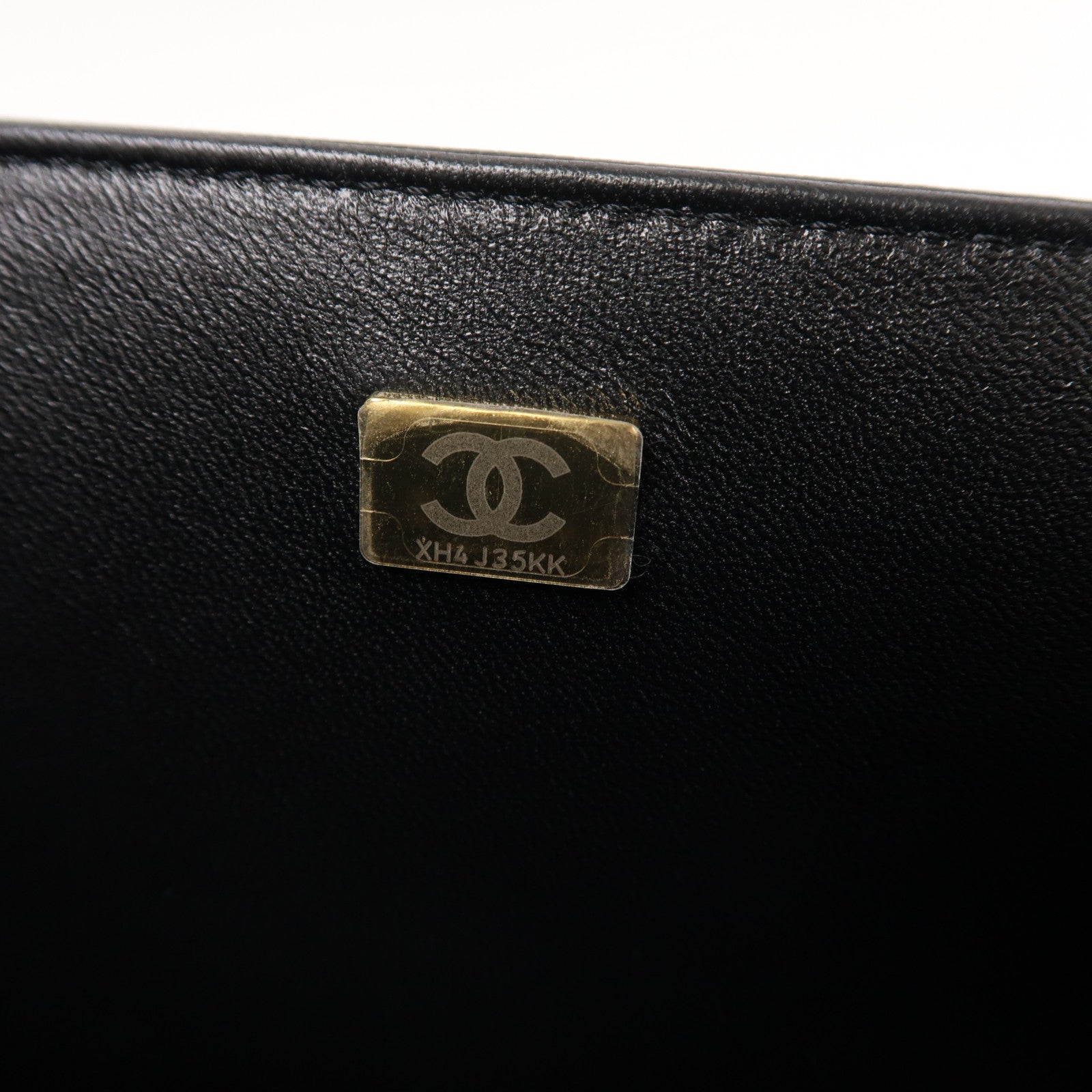 CHANEL 菱格Caviar皮革Boy 25金扣鏈帶肩背袋黑色
