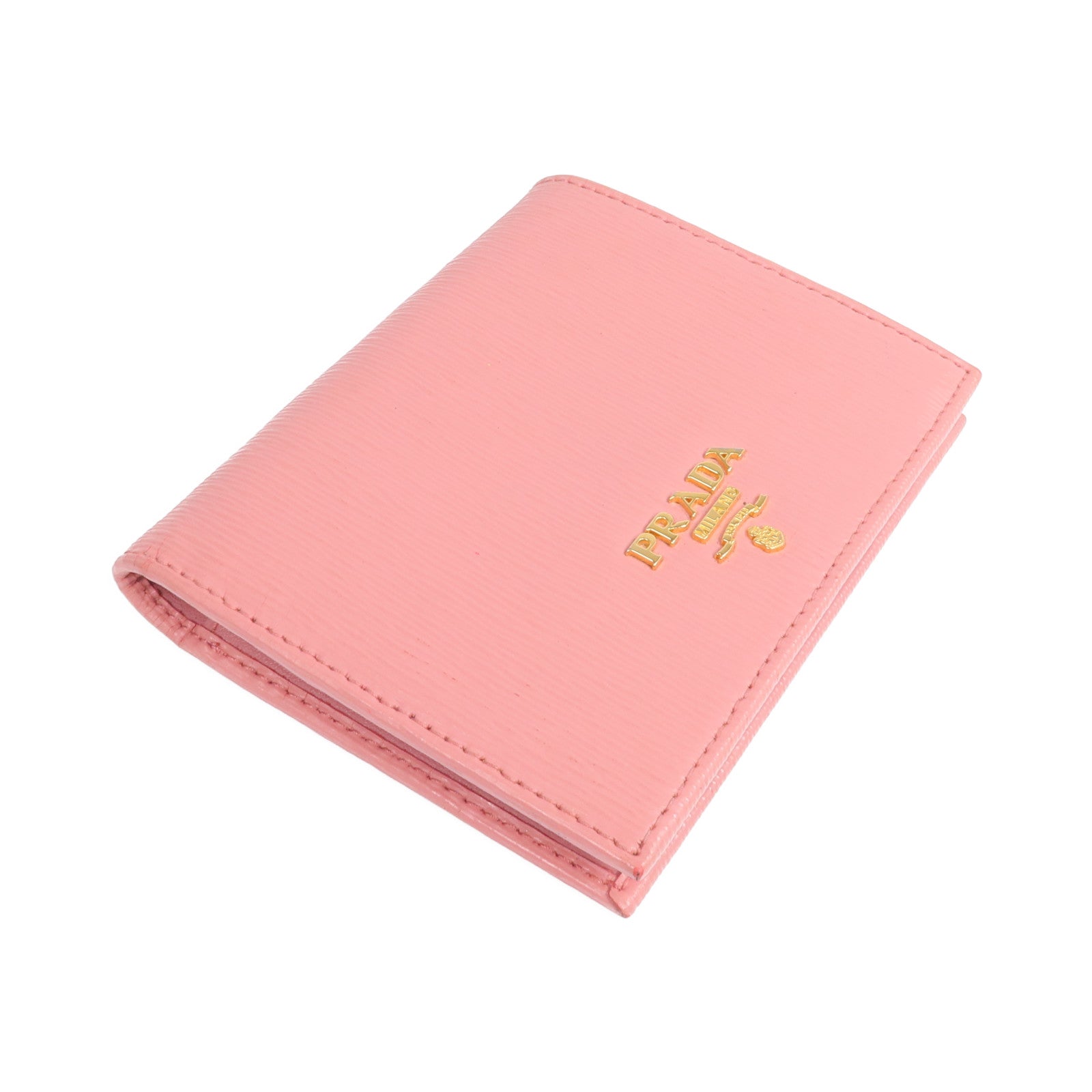 PRADA 牛皮皮革Wallet金扣錢包