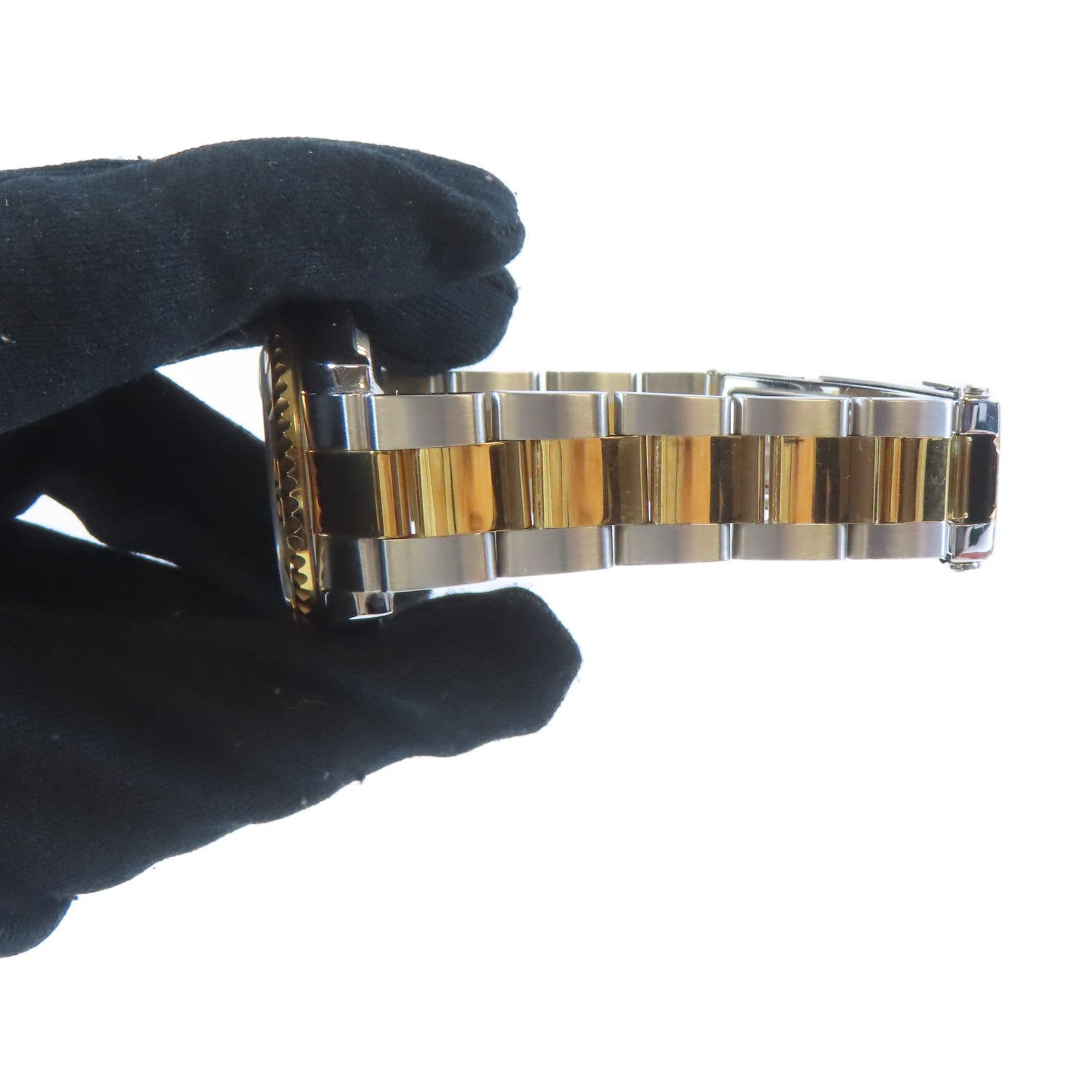 ROLEX 18K黃金/不鏽鋼Yacht Master Automatic Watch自動機芯手錶白色#16.5cm