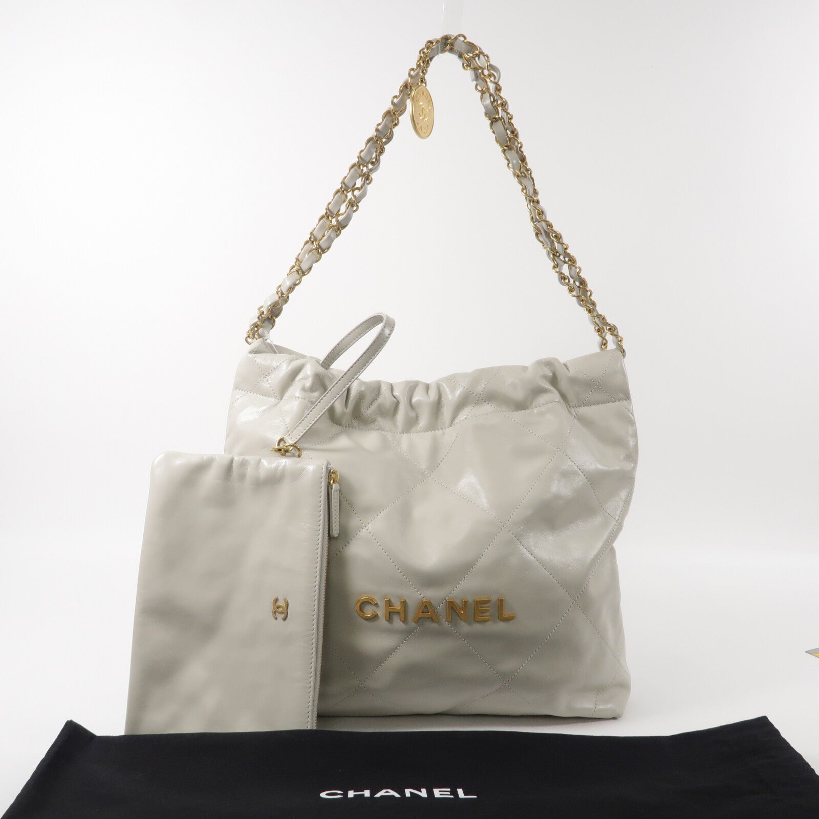 CHANEL 牛皮皮革Chanel 22 Small鏈帶肩背袋