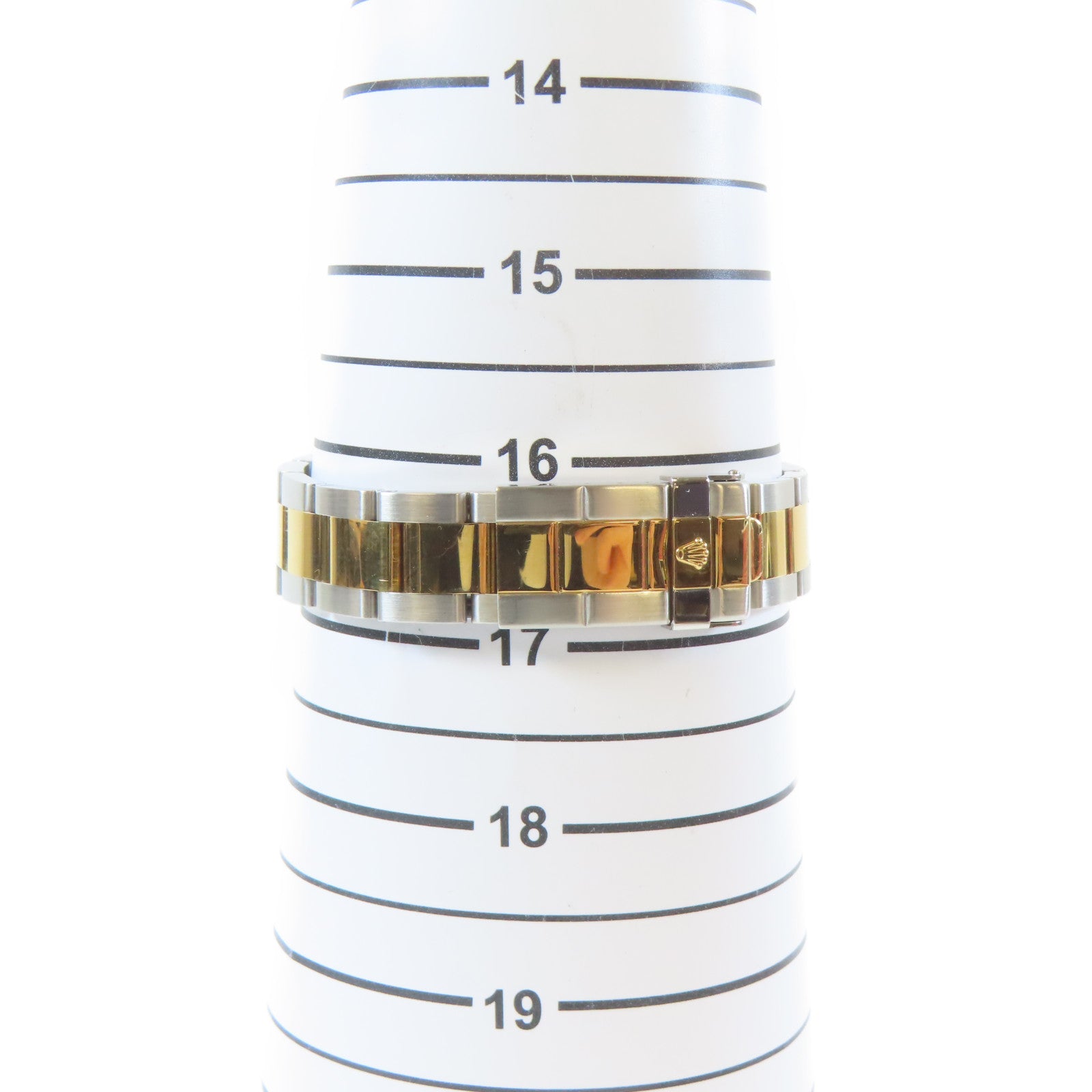 ROLEX 18K黃金/不鏽鋼Yacht Master Automatic Watch自動機芯手錶白色#16.5cm