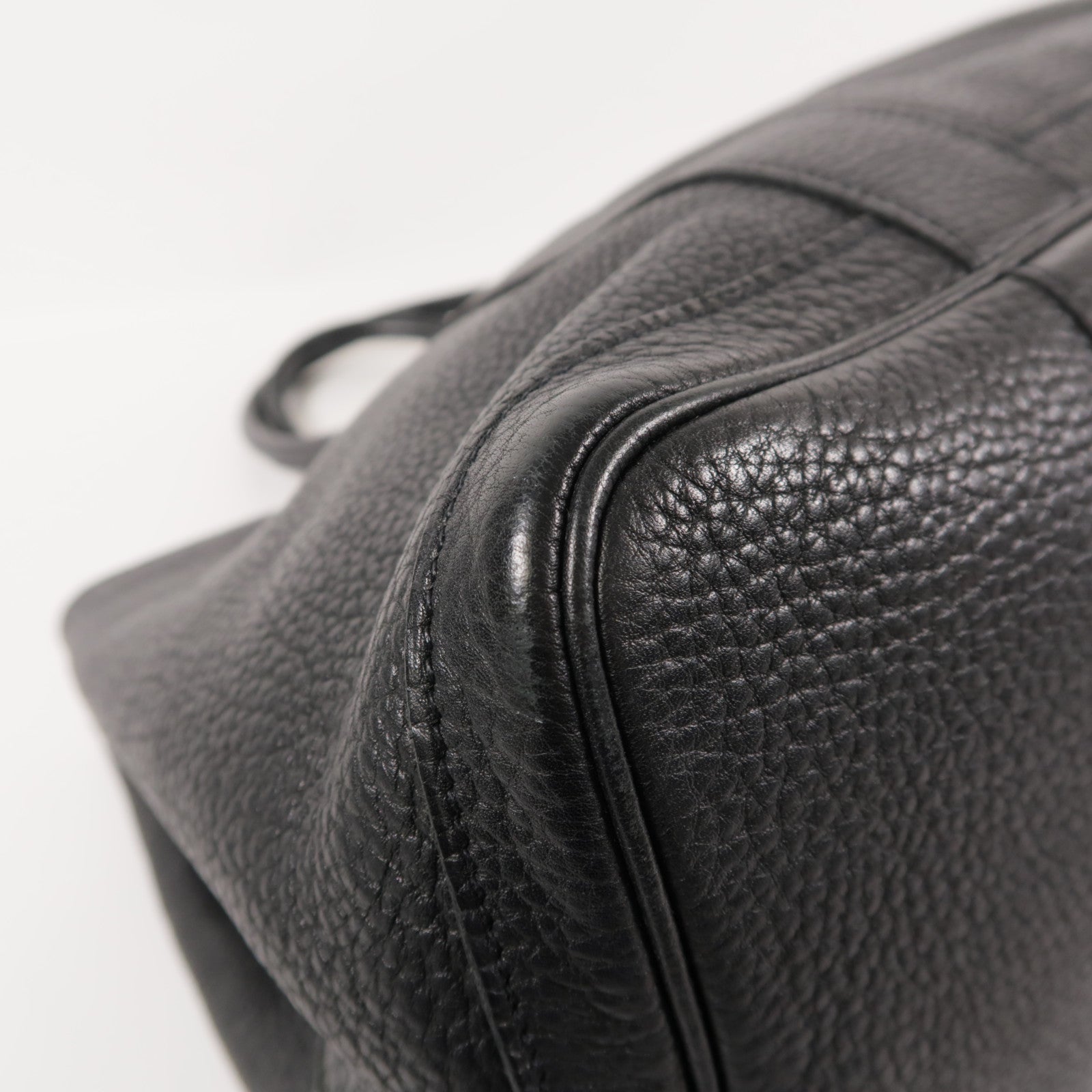 HERMES 【激減優惠】Negonda皮革GardenParty PM銀扣手挽袋