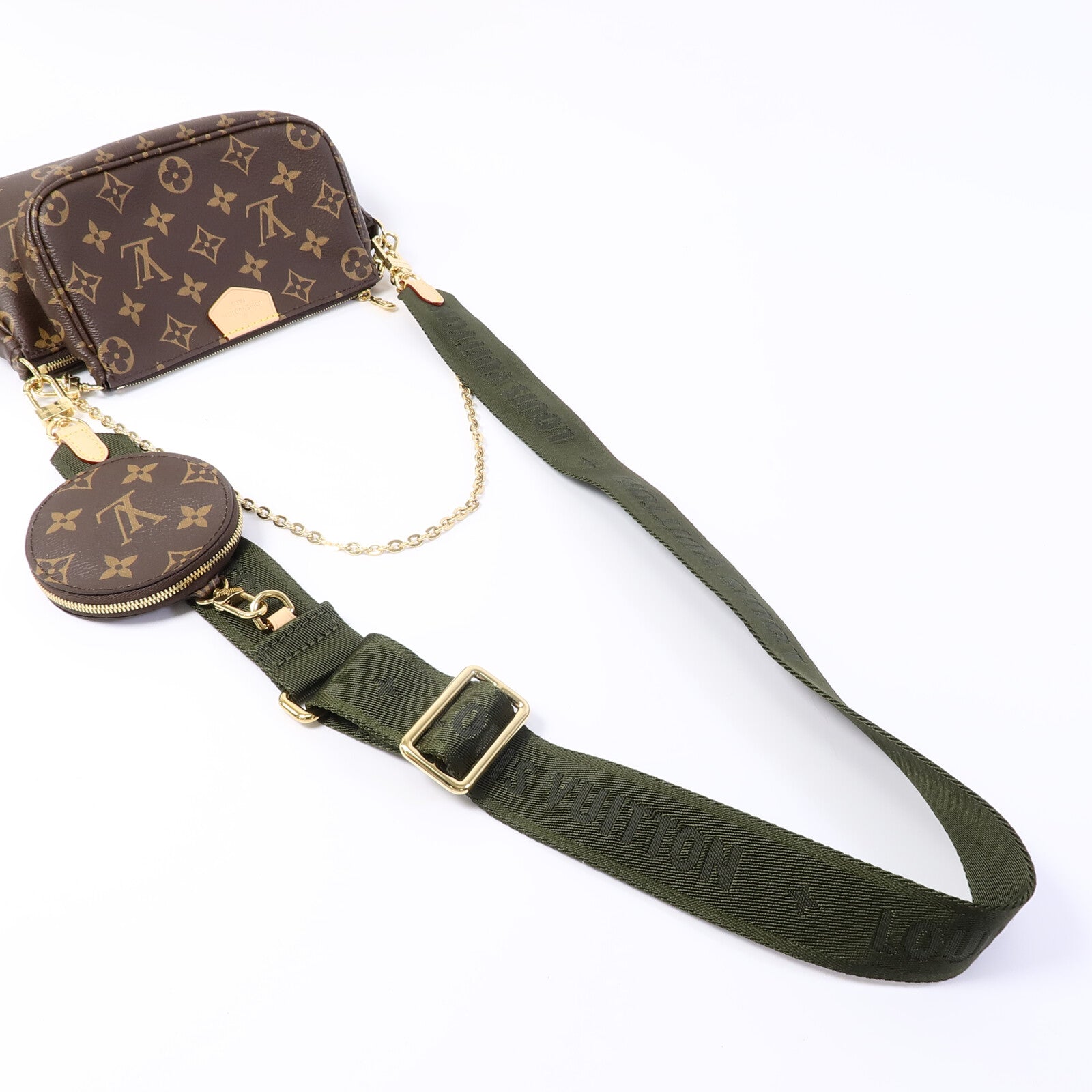 LOUIS VUITTON Monogram Multi Pochette Accessoires金扣肩背袋