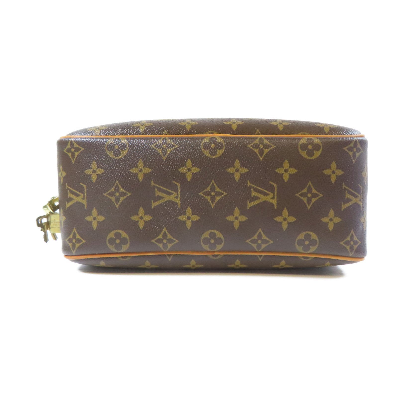 LOUIS VUITTON Monogram Trouville Handbag金扣手挽袋啡色
