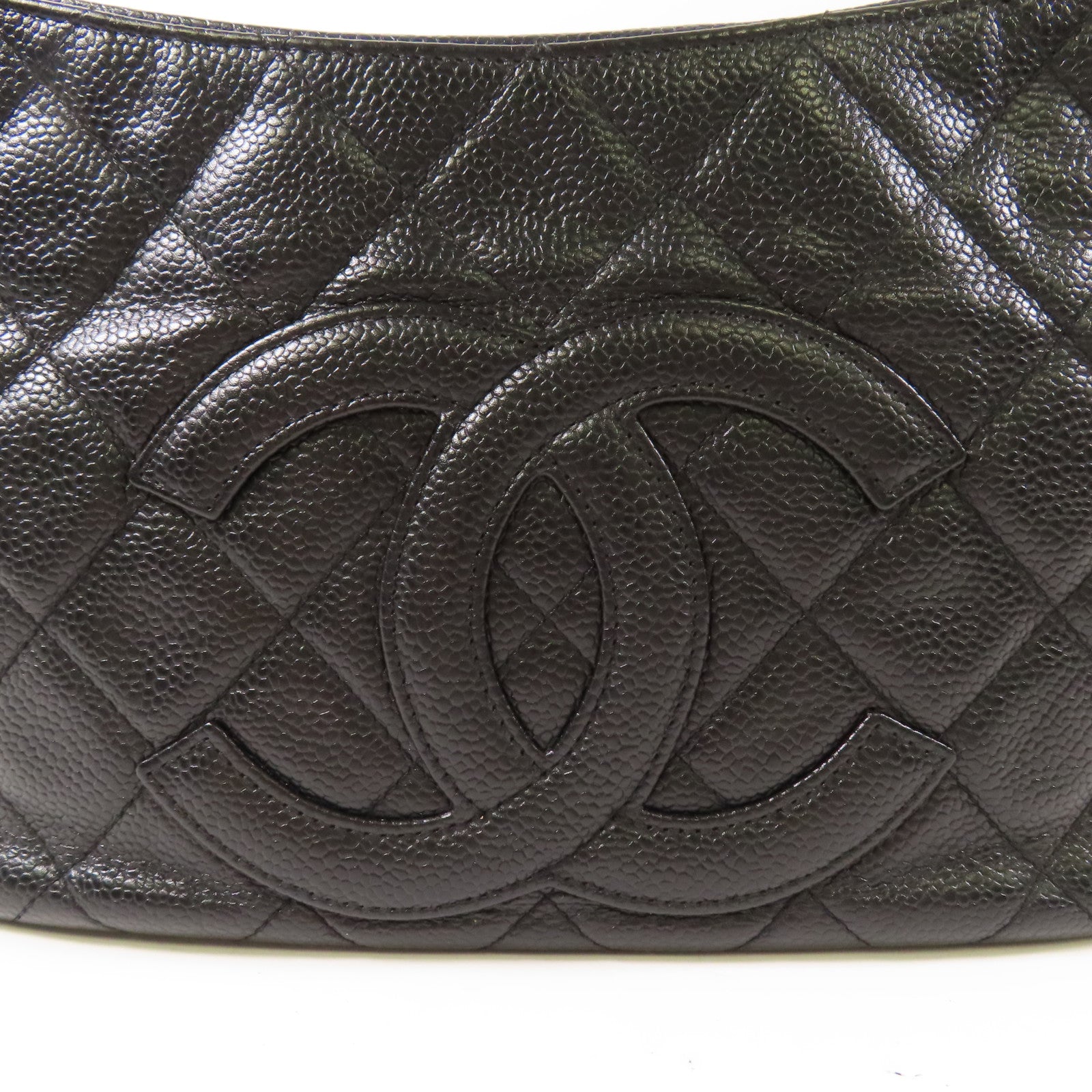 CHANEL 牛皮皮革Shoulder Bag金扣鏈帶肩背袋