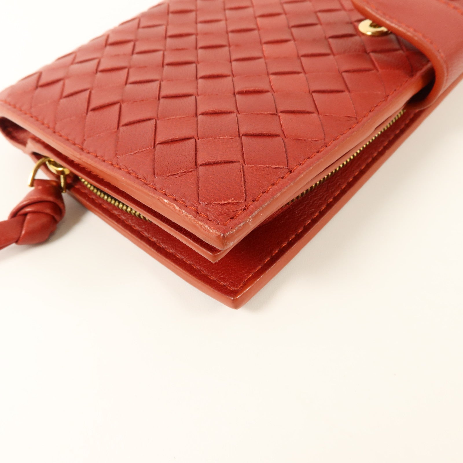 BOTTEGA VENETA 織紋皮革Long Bifold Wallet長錢包