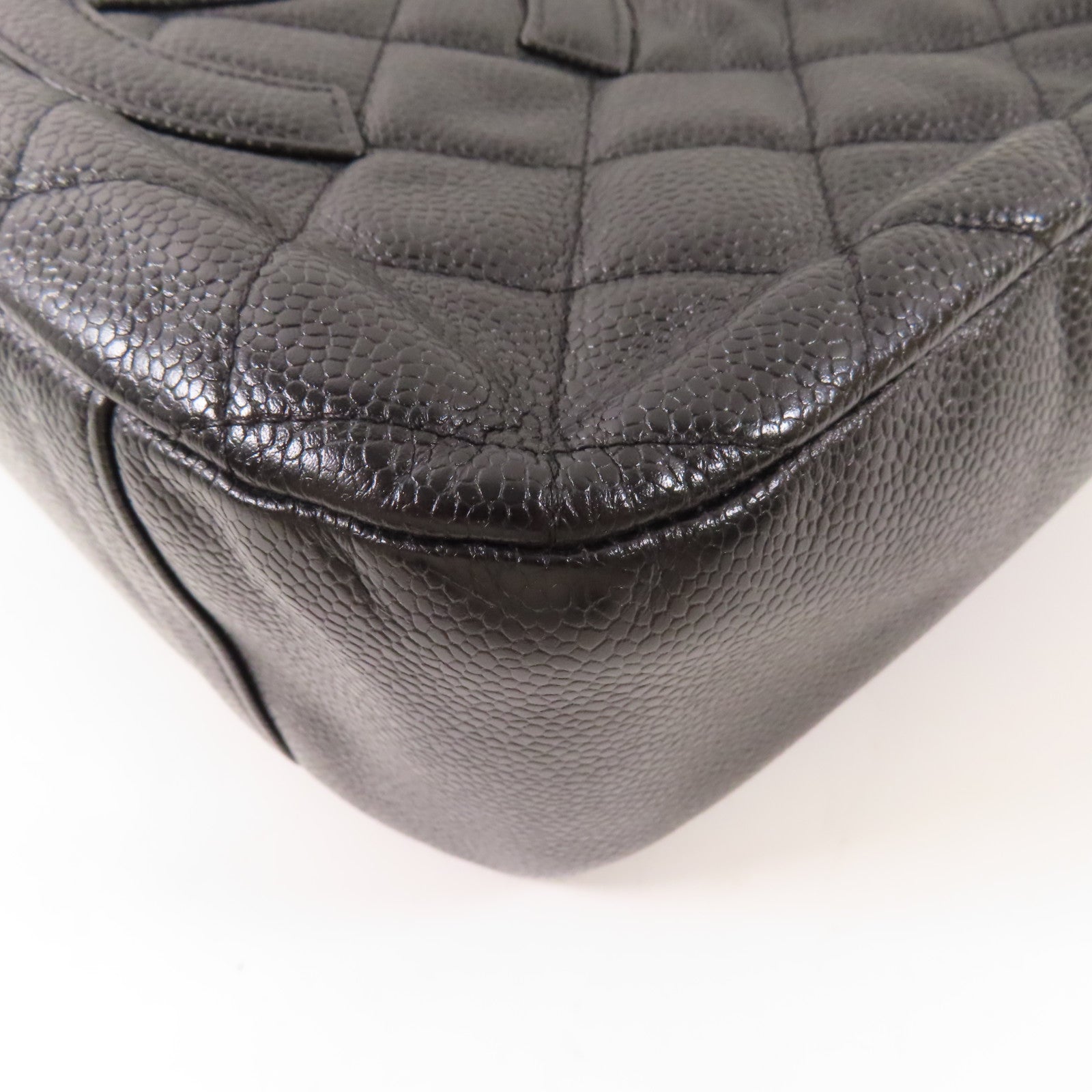 CHANEL 牛皮皮革Shoulder Bag金扣鏈帶肩背袋