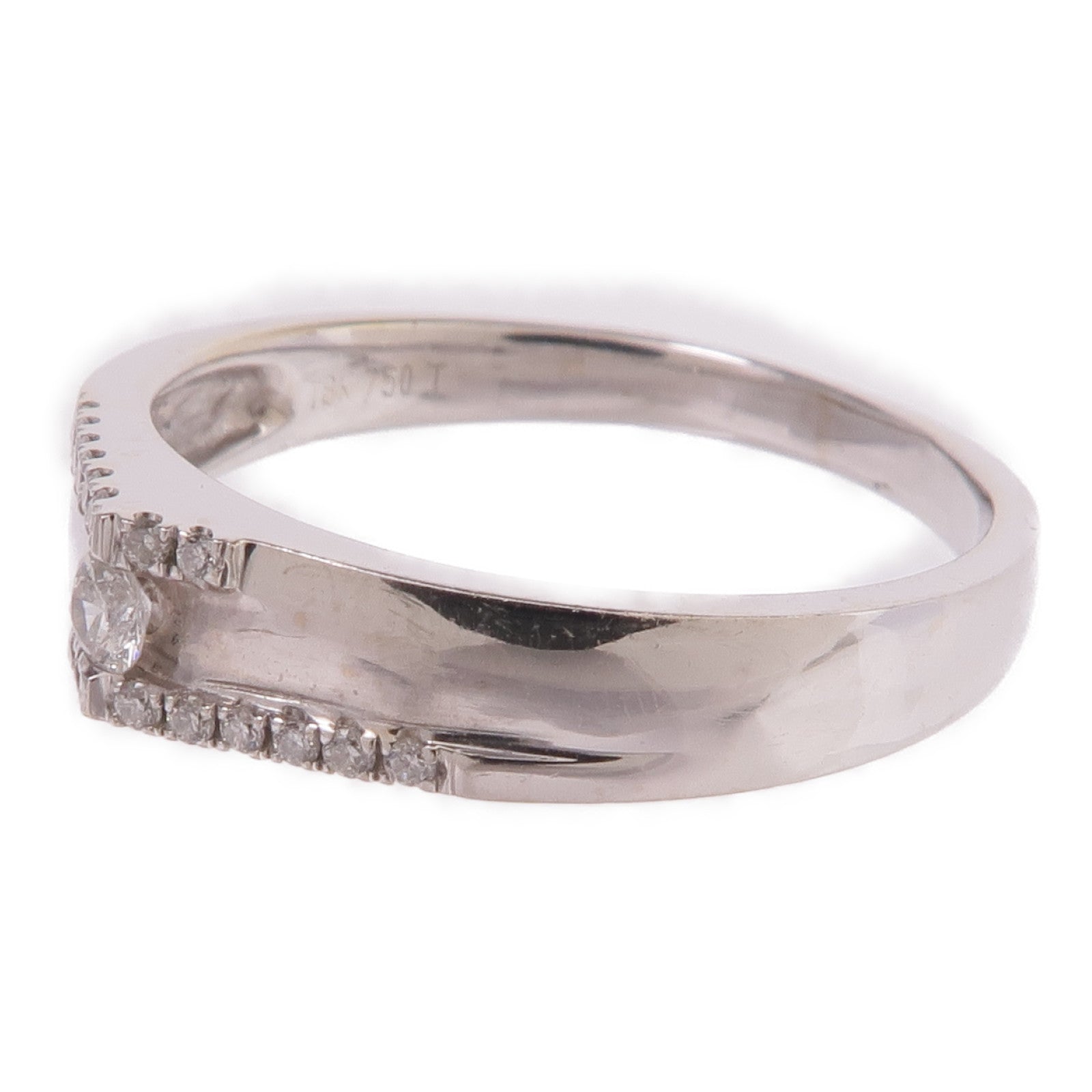 JEWELRY 【激減優惠】18K白金Diamond Ring鑽石戒指US#4.75