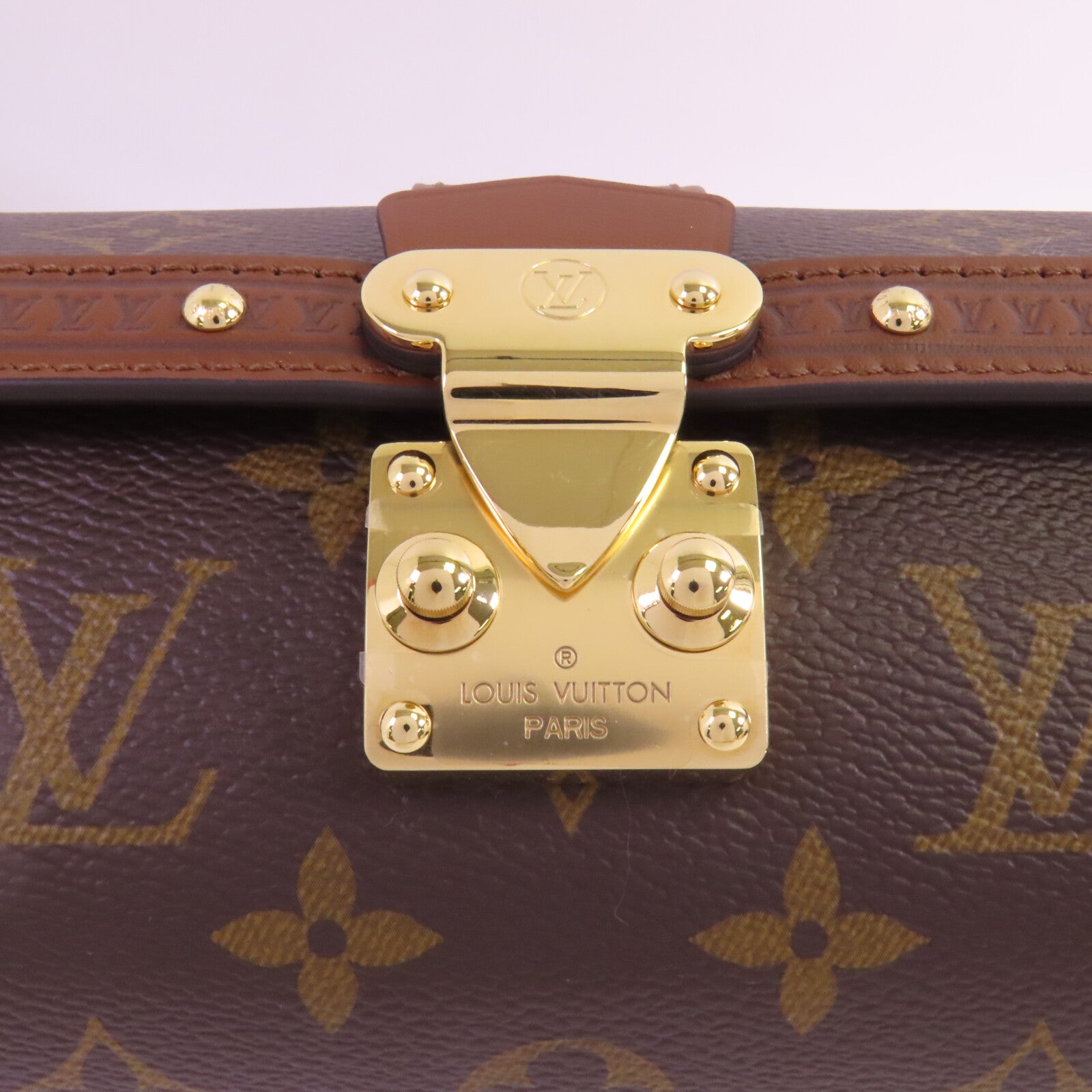 LOUIS VUITTON 【激減優惠】Monogram Papillon Trunk金扣鏈帶手挽肩背兩用袋