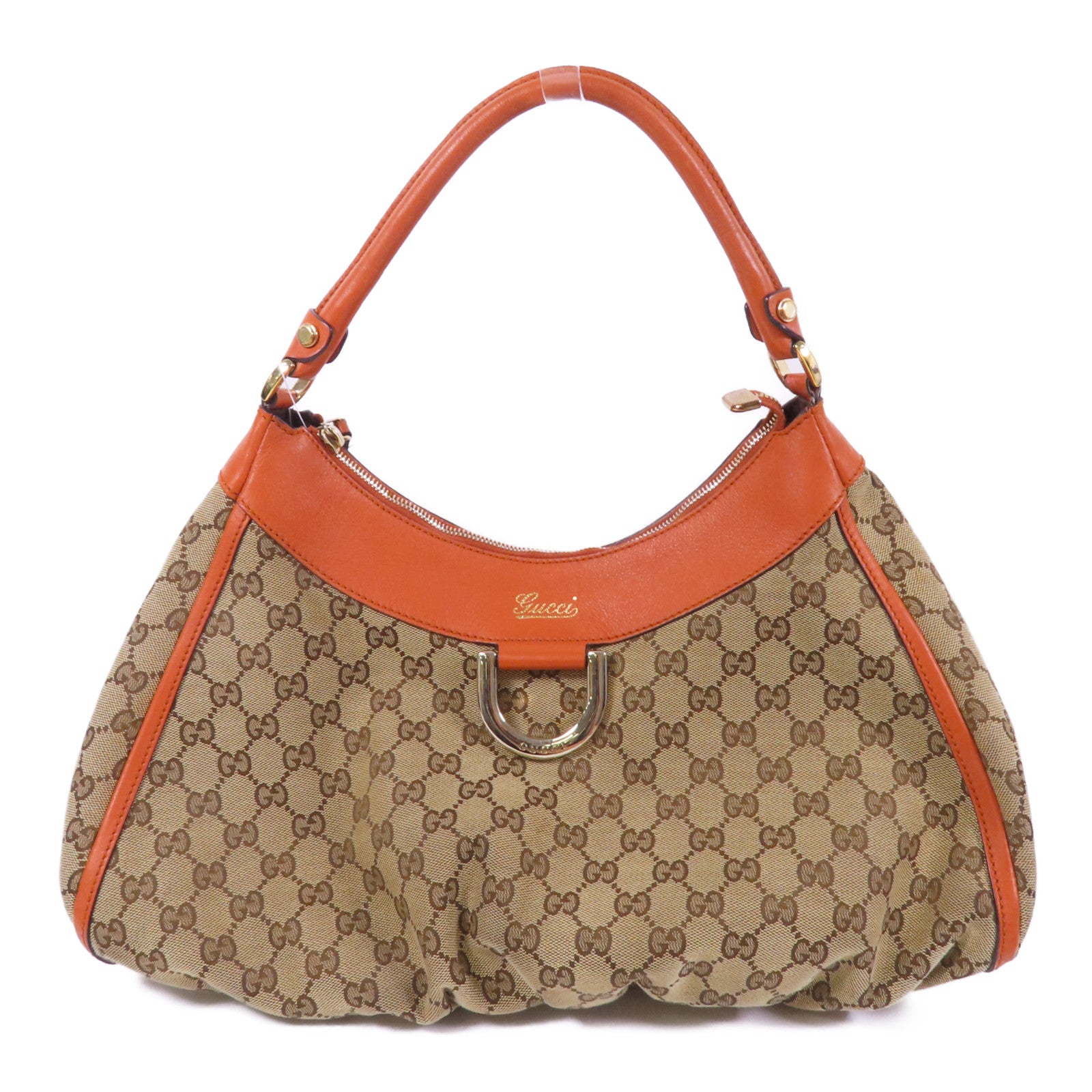 GUCCI 帆布GG Abbey D Ring Tote Bag金扣肩背袋