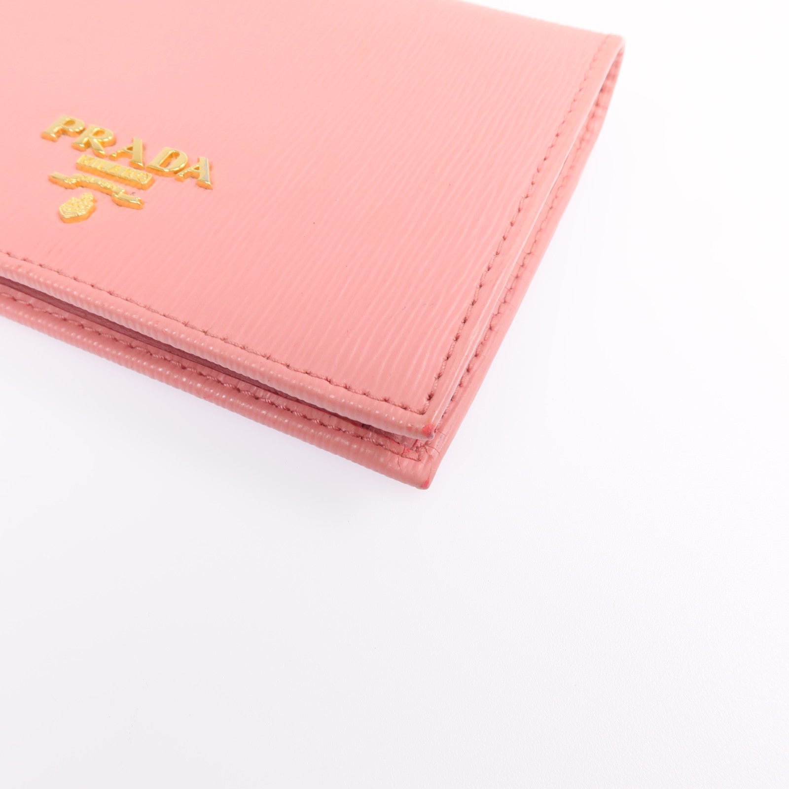 PRADA 牛皮皮革Wallet金扣錢包