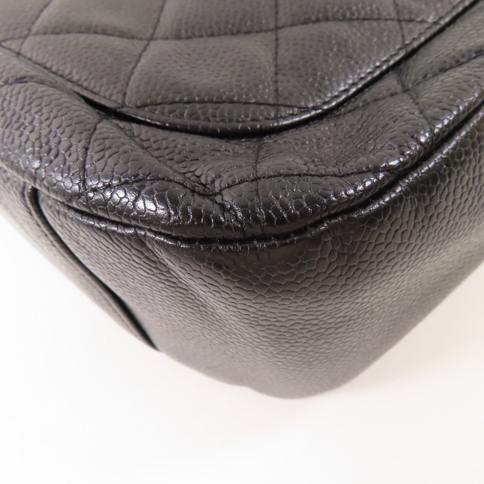 CHANEL 牛皮皮革Shoulder Bag金扣鏈帶肩背袋