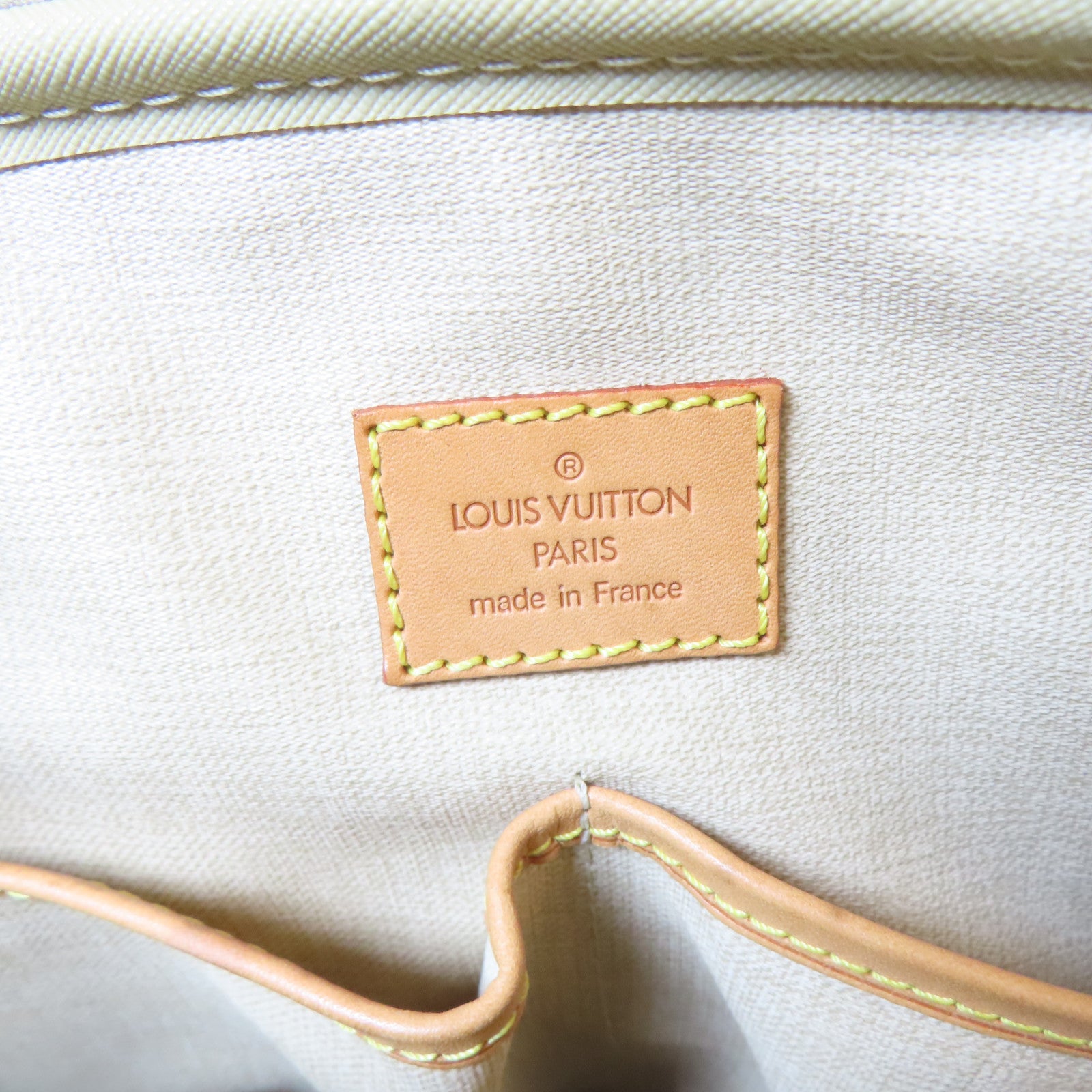 LOUIS VUITTON Monogram Trouville Handbag金扣手挽袋啡色