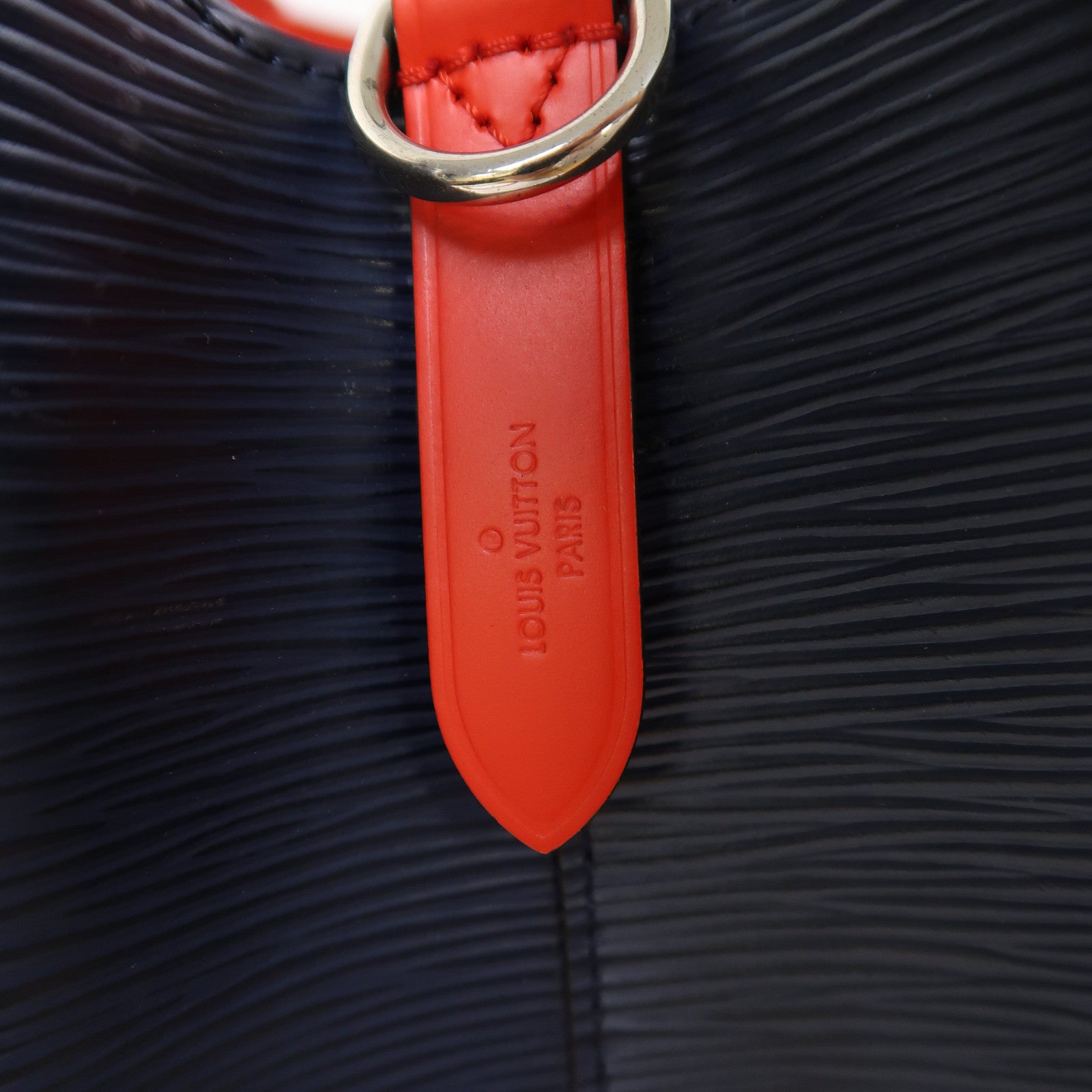 LOUIS VUITTON Epi NeoNoe MM銀扣手挽肩背兩用袋藍色/紅色