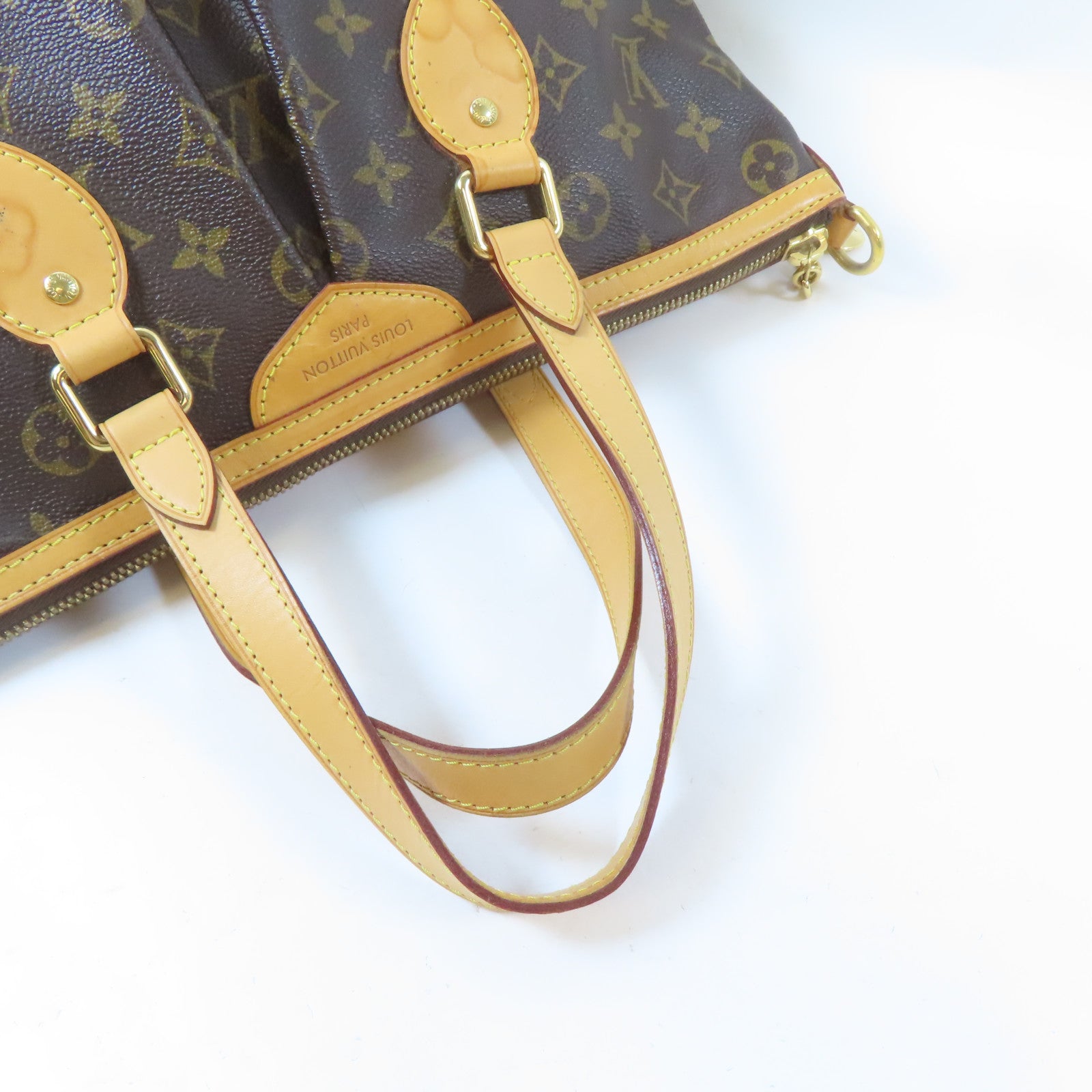 LOUIS VUITTON Monogram Palermo PM金扣手挽肩背兩用袋啡色