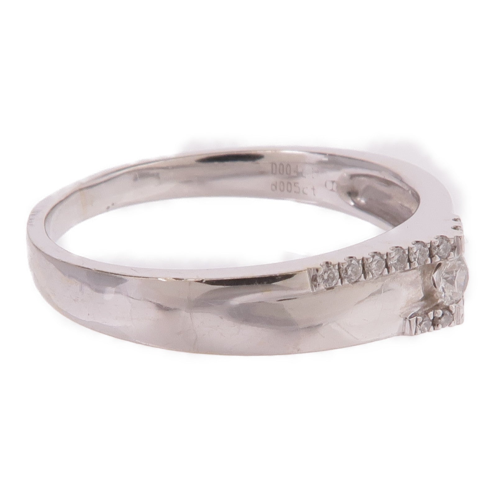 JEWELRY 【激減優惠】18K白金Diamond Ring鑽石戒指US#4.75