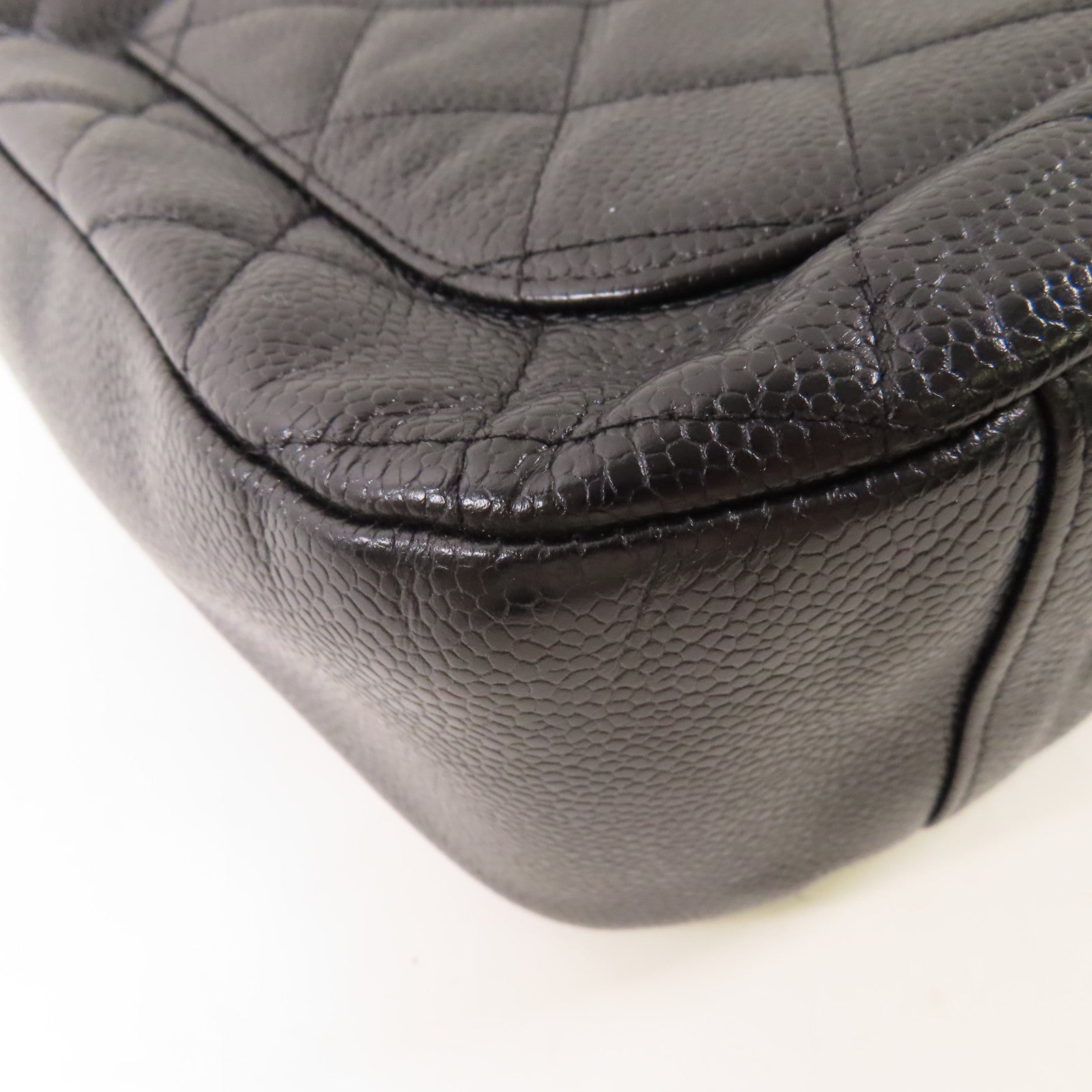 CHANEL 牛皮皮革Shoulder Bag金扣鏈帶肩背袋