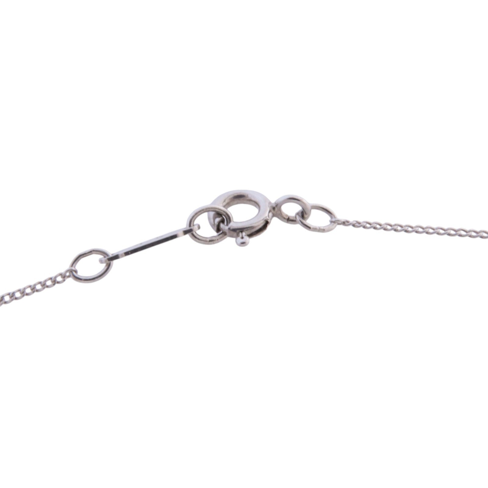 TIFFANY＆CO 925純銀Bow Ribbon Necklace銀扣項鏈