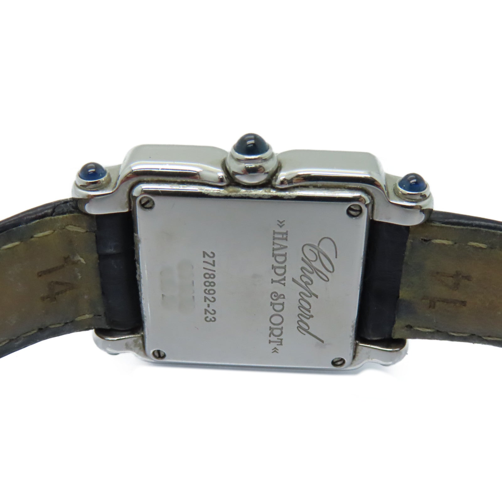 Chopard Happy Sport不鏽鋼/皮革手錶石英機芯白色