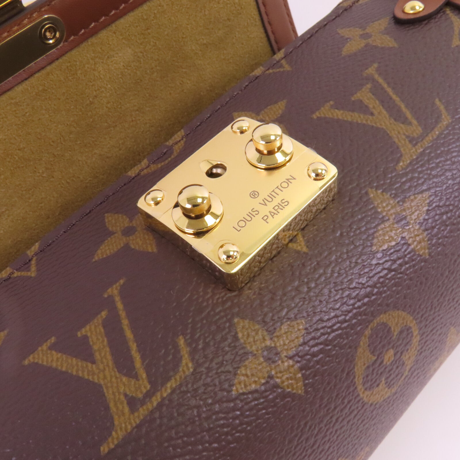 LOUIS VUITTON 【激減優惠】Monogram Papillon Trunk金扣鏈帶手挽肩背兩用袋