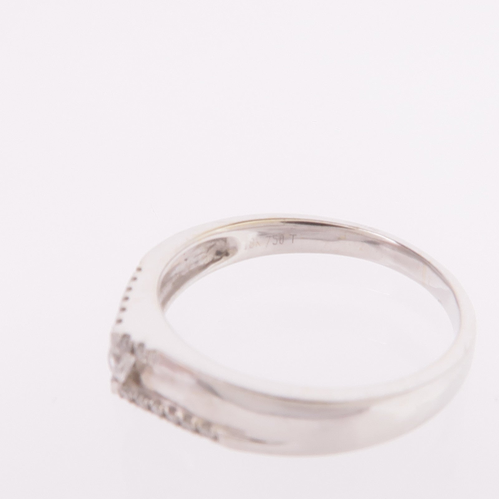 JEWELRY 【激減優惠】18K白金Diamond Ring鑽石戒指US#4.75