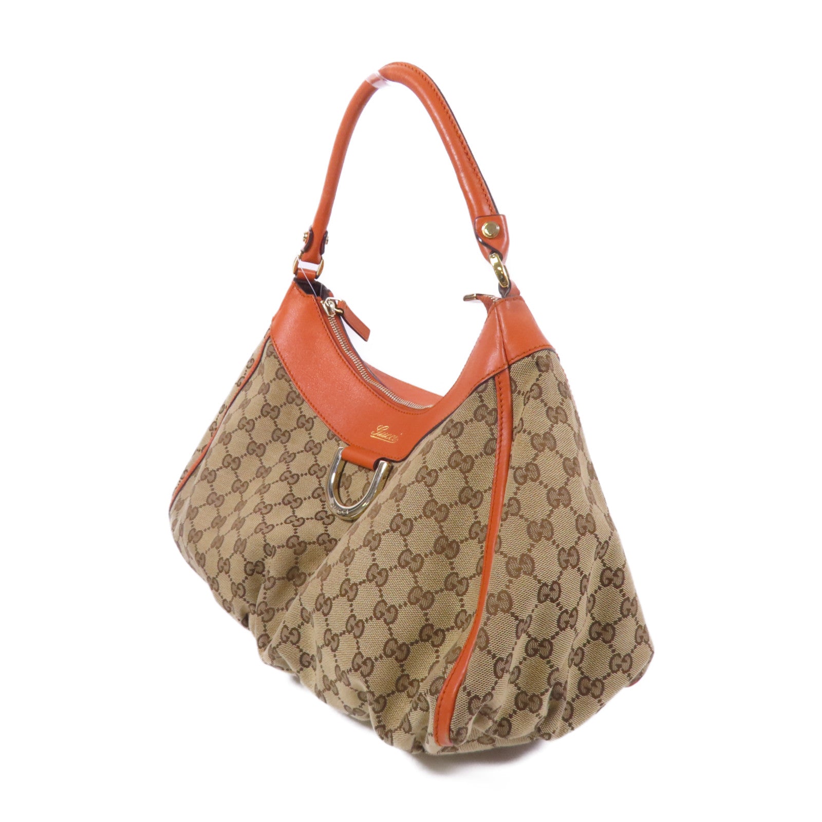 GUCCI 帆布GG Abbey D Ring Tote Bag金扣肩背袋